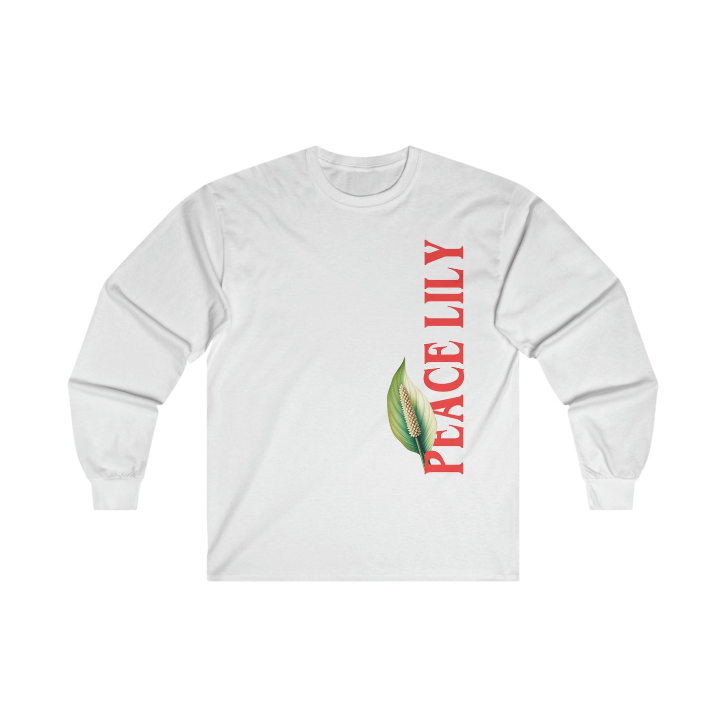 Peace Lily Long Sleeve Graphic Tees Australia Graphic T-Shirt Australia -  Cool Graphic T-Shirts Online -  Peace Lily Long Sleeve | Cool Long Sleeve T-Shirts Australia