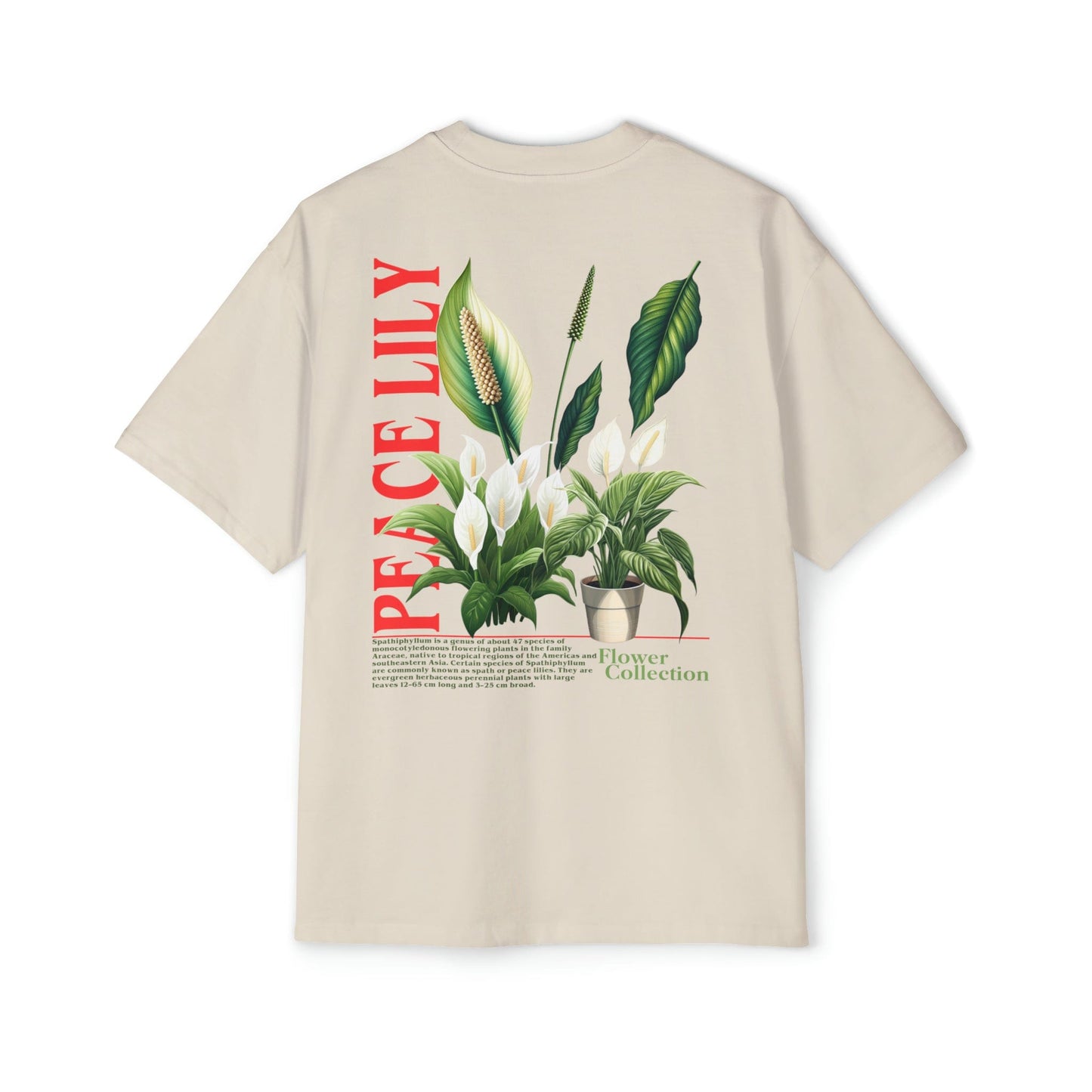 Peace Lily Oversized Tee Graphic Tees Australia Graphic T-Shirt Australia -  Cool Graphic T-Shirts Online -  Peace Lily Oversized Tee | Cool Graphic T-Shirts Australia