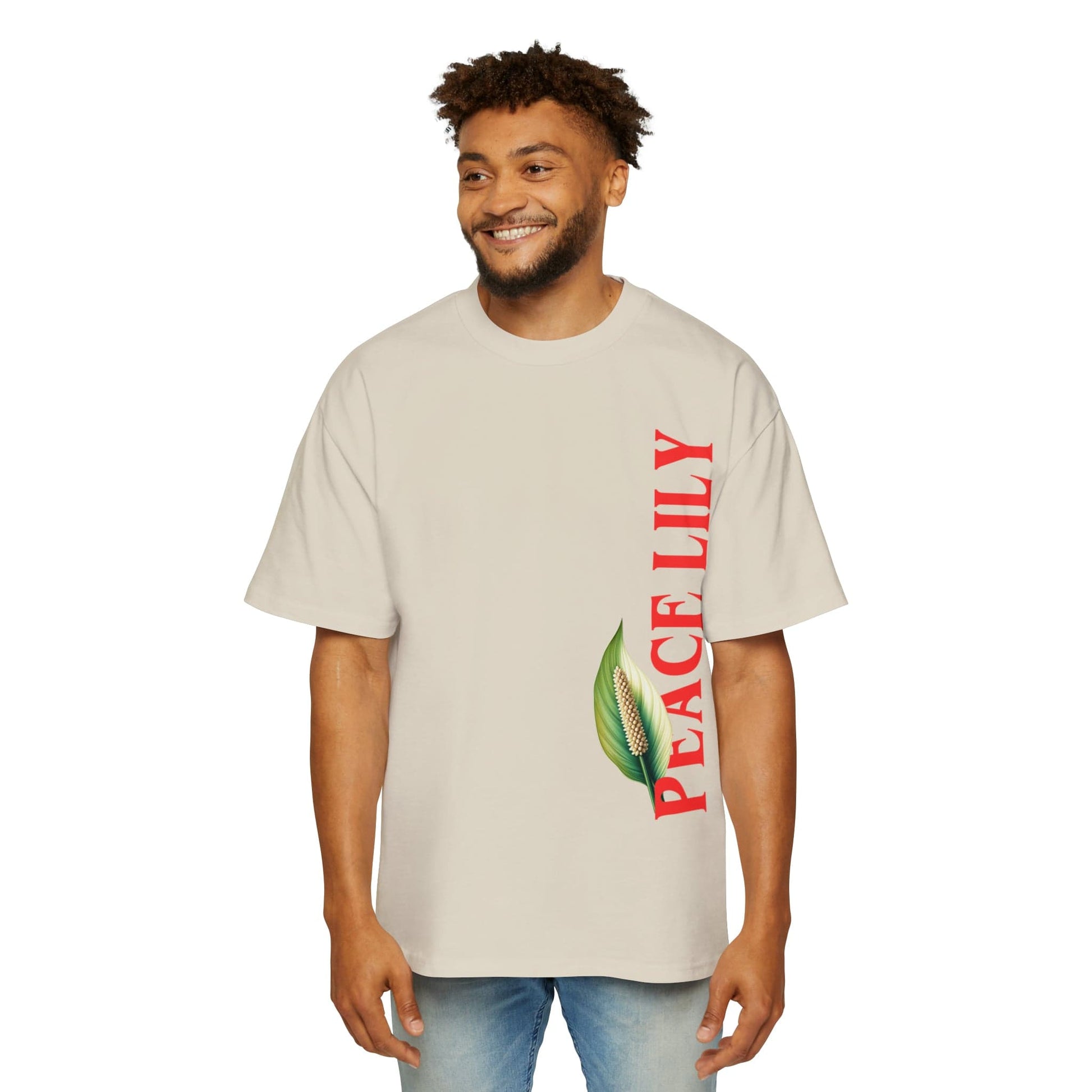 Peace Lily Oversized Tee Graphic Tees Australia Graphic T-Shirt Australia -  Cool Graphic T-Shirts Online -  Peace Lily Oversized Tee | Cool Graphic T-Shirts Australia