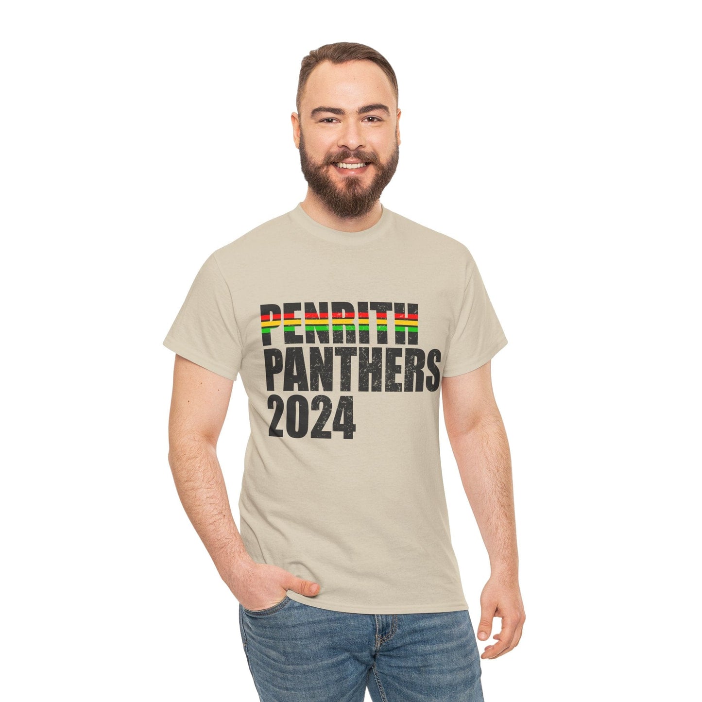 Penrith Panthers 2024 TShirt Printify Sand / S Graphic T-Shirt Australia -  Cool Graphic T-Shirts Online - 