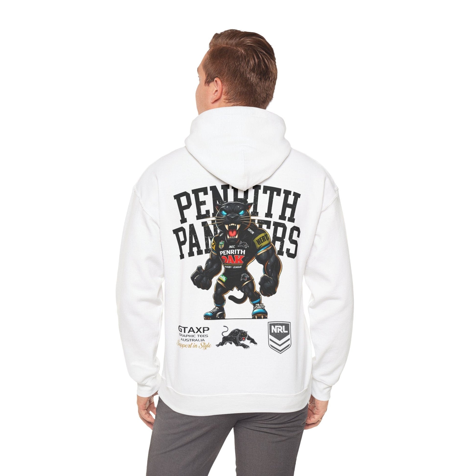 Penrith Panthers Claws Hoodie Printify White / S Graphic T-Shirt Australia -  Cool Graphic T-Shirts Online - 