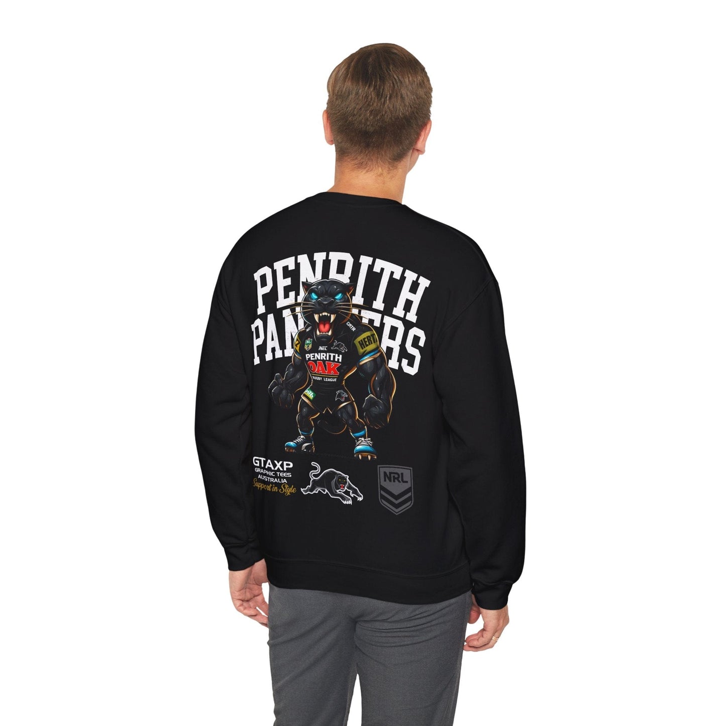 Penrith Panthers Claws Jumper Graphic Tees Australia Graphic T-Shirt Australia -  Cool Graphic T-Shirts Online -  Penrith Panthers Claws Jumper | Penrith Panthers Crew Sweater