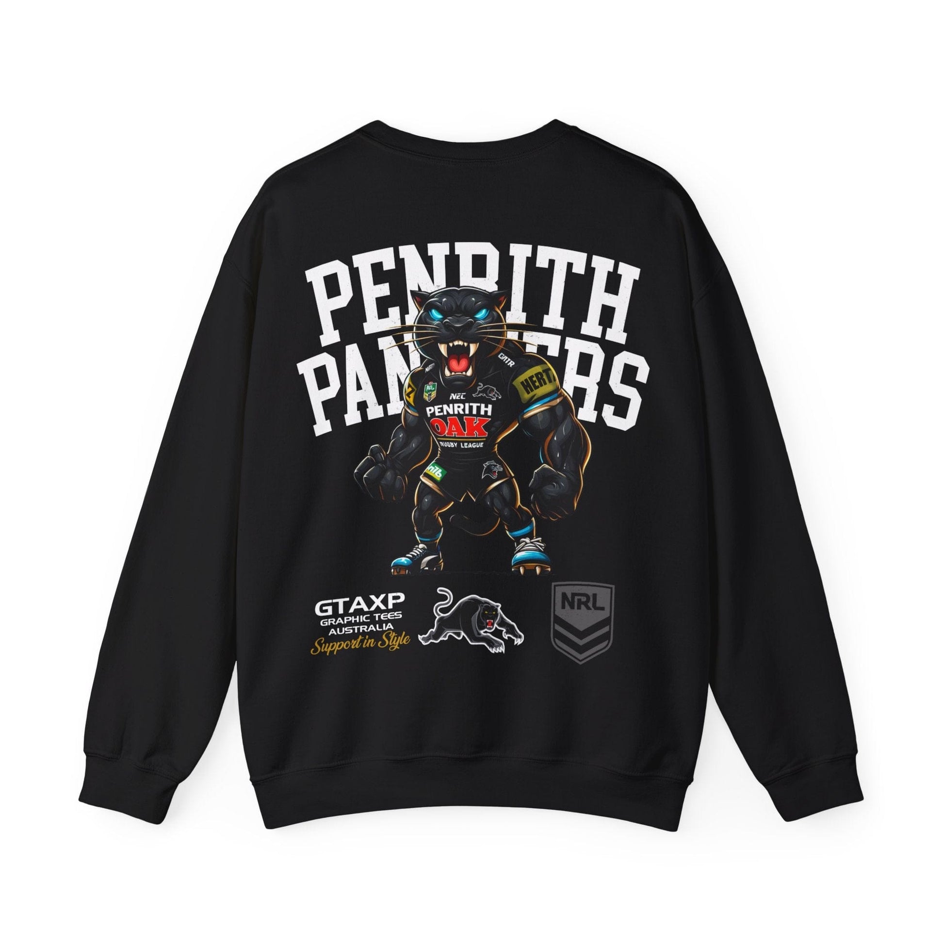 Penrith Panthers Claws Jumper Graphic Tees Australia Graphic T-Shirt Australia -  Cool Graphic T-Shirts Online -  Penrith Panthers Claws Jumper | Penrith Panthers Crew Sweater