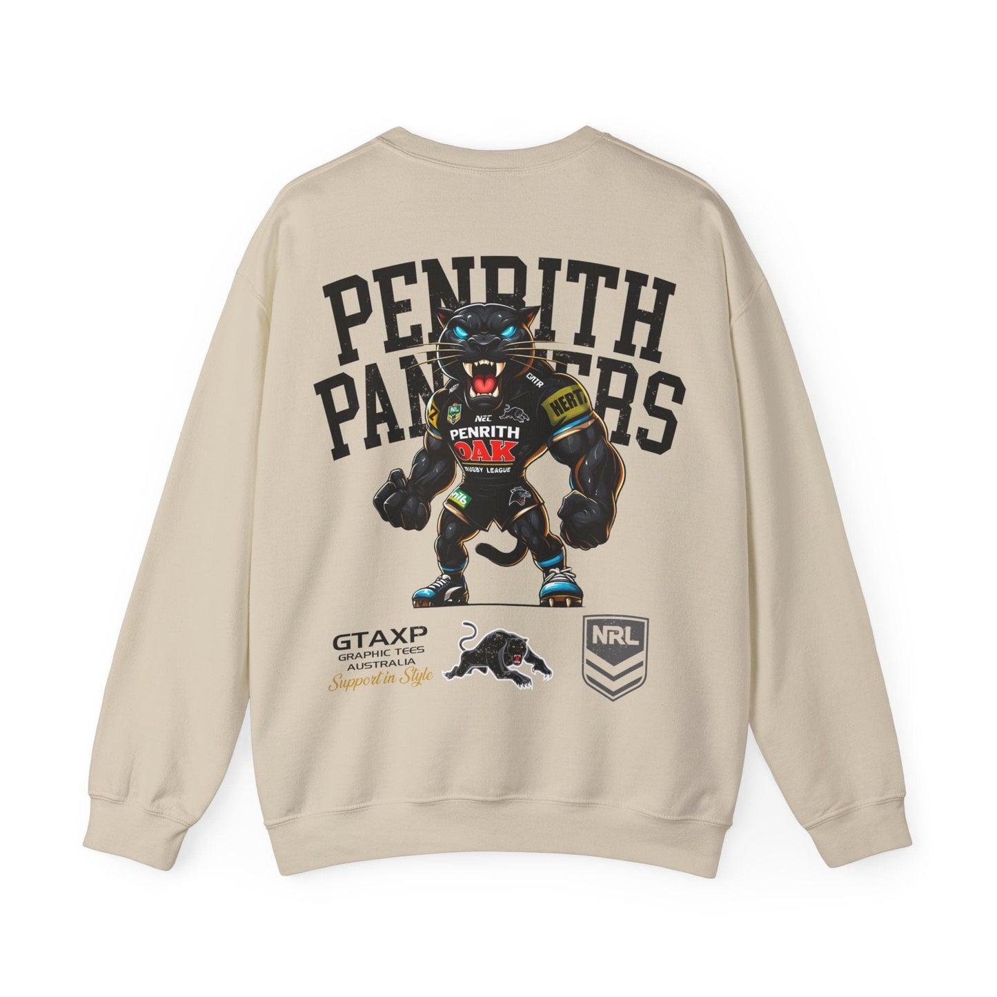 Penrith Panthers Claws Jumper Graphic Tees Australia Graphic T-Shirt Australia -  Cool Graphic T-Shirts Online -  Penrith Panthers Claws Jumper | Penrith Panthers Crew Sweater