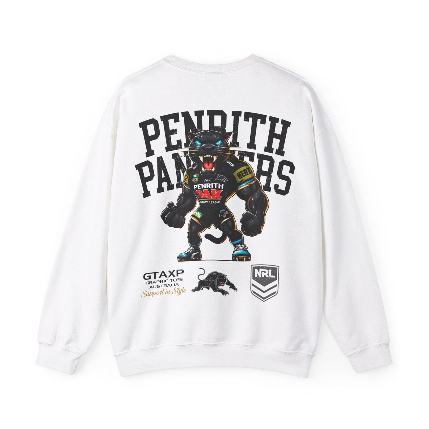 Penrith Panthers Claws Jumper Printify Graphic T-Shirt Australia -  Cool Graphic T-Shirts Online - 