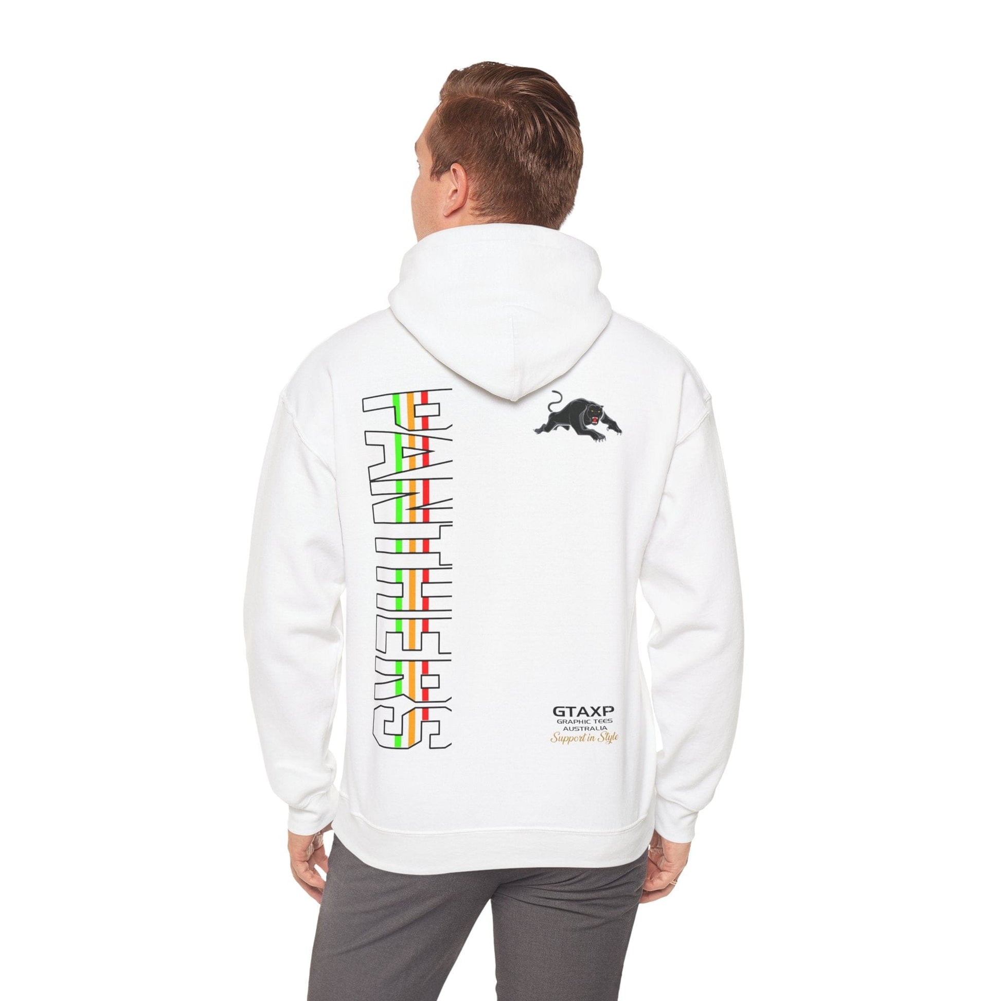 Penrith Panthers Duo Hoodie Printify White / S Graphic T-Shirt Australia -  Cool Graphic T-Shirts Online - 