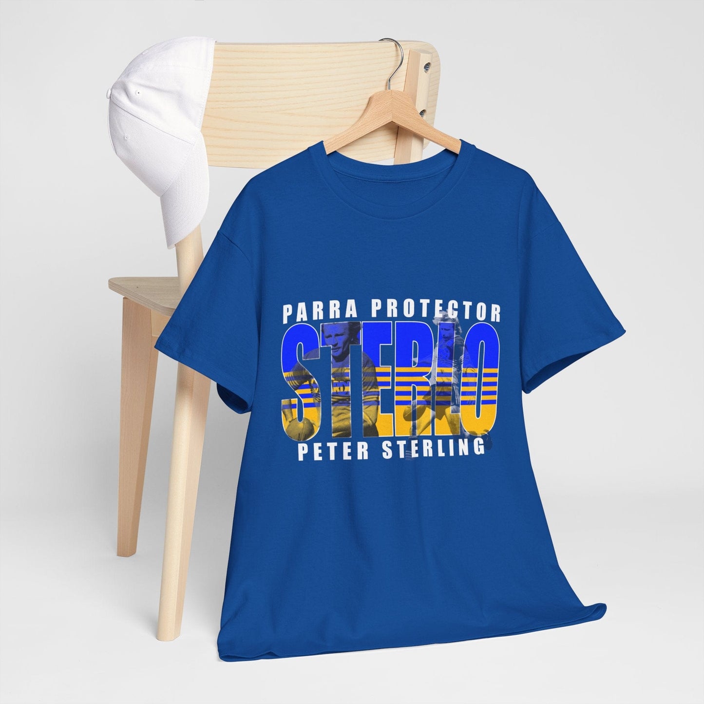 Peter Sterling Sterlo Graphic Tee Graphic Tees Australia Graphic T-Shirt Australia -  Cool Graphic T-Shirts Online -  Peter Sterling Sterlo T-Shirt | Retro Parramatta Eels Merchandise