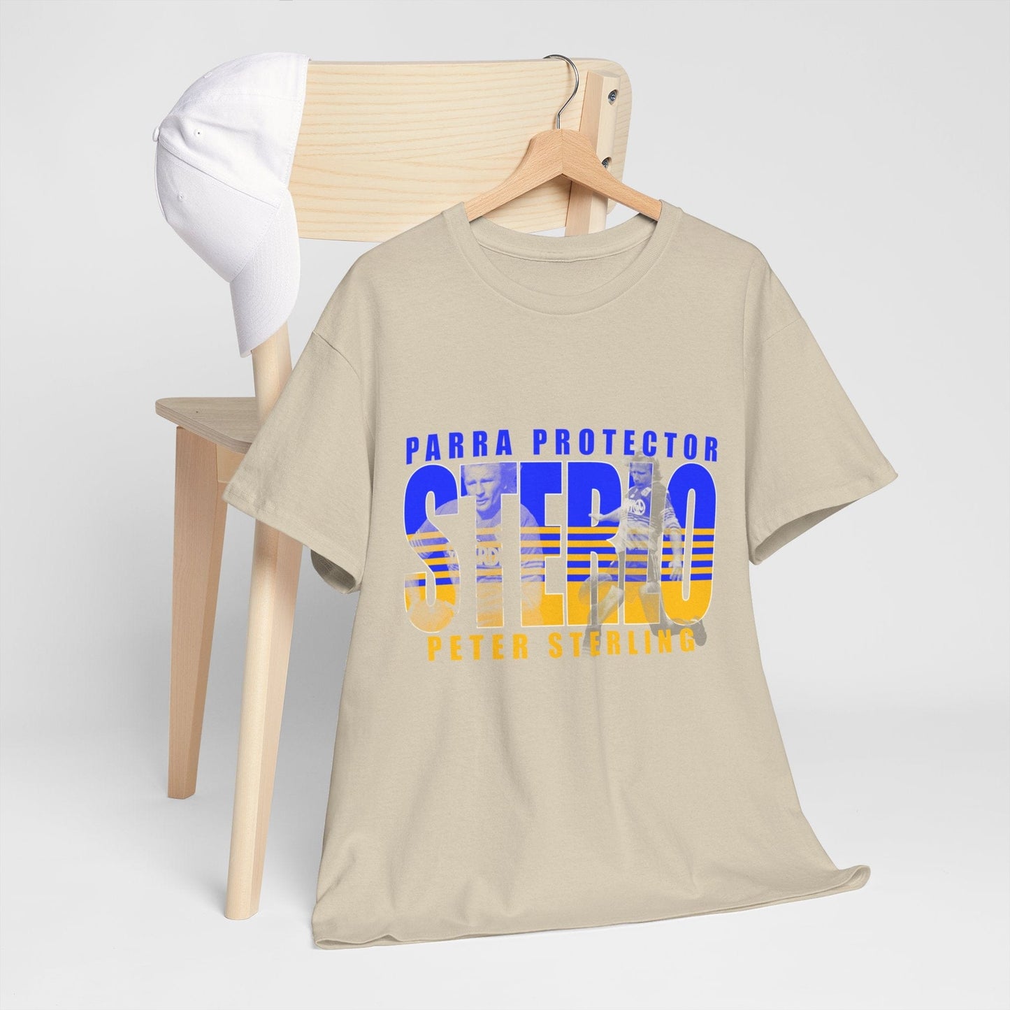 Peter Sterling Sterlo Graphic Tee Graphic Tees Australia Graphic T-Shirt Australia -  Cool Graphic T-Shirts Online -  Peter Sterling Sterlo T-Shirt | Retro Parramatta Eels Merchandise