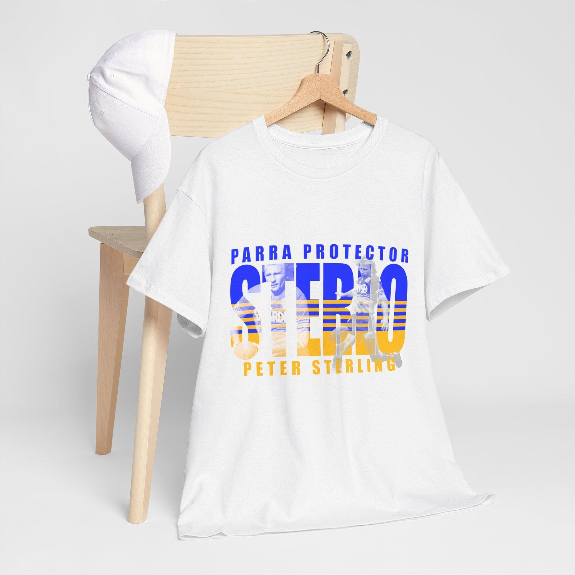 Peter Sterling Sterlo Graphic Tee Graphic Tees Australia Graphic T-Shirt Australia -  Cool Graphic T-Shirts Online -  Peter Sterling Sterlo T-Shirt | Retro Parramatta Eels Merchandise