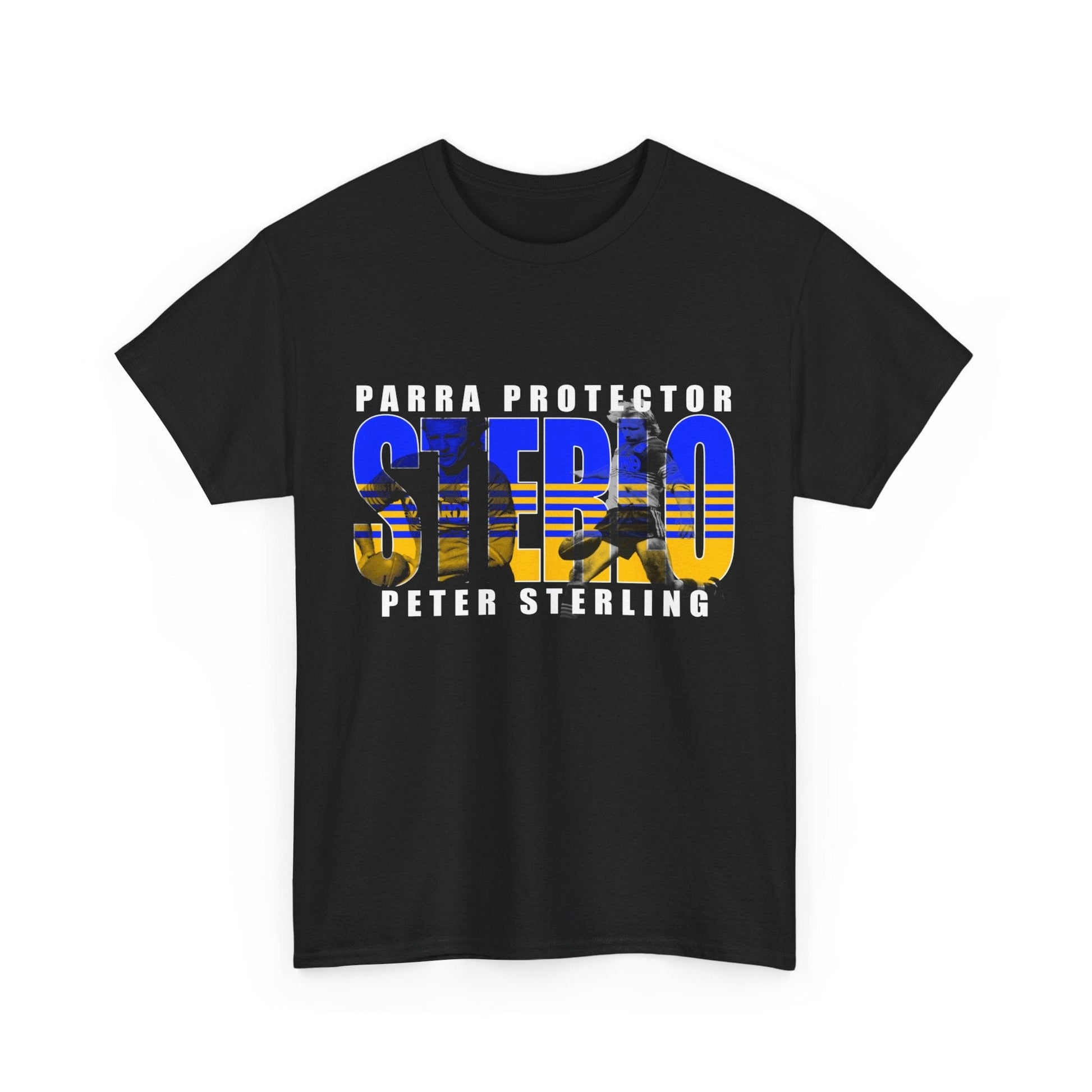 Peter Sterling Sterlo Graphic Tee Graphic Tees Australia Graphic T-Shirt Australia -  Cool Graphic T-Shirts Online -  Peter Sterling Sterlo T-Shirt | Retro Parramatta Eels Merchandise