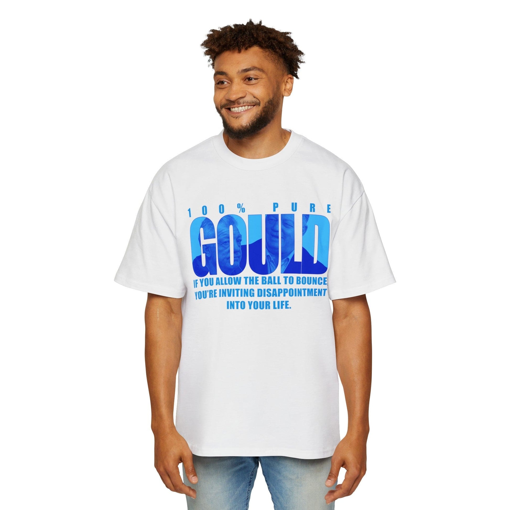 Phil Gould If You Let The Ball Bounce Oversized Tee Graphic Tees Australia White / S Graphic T-Shirt Australia -  Cool Graphic T-Shirts Online - 