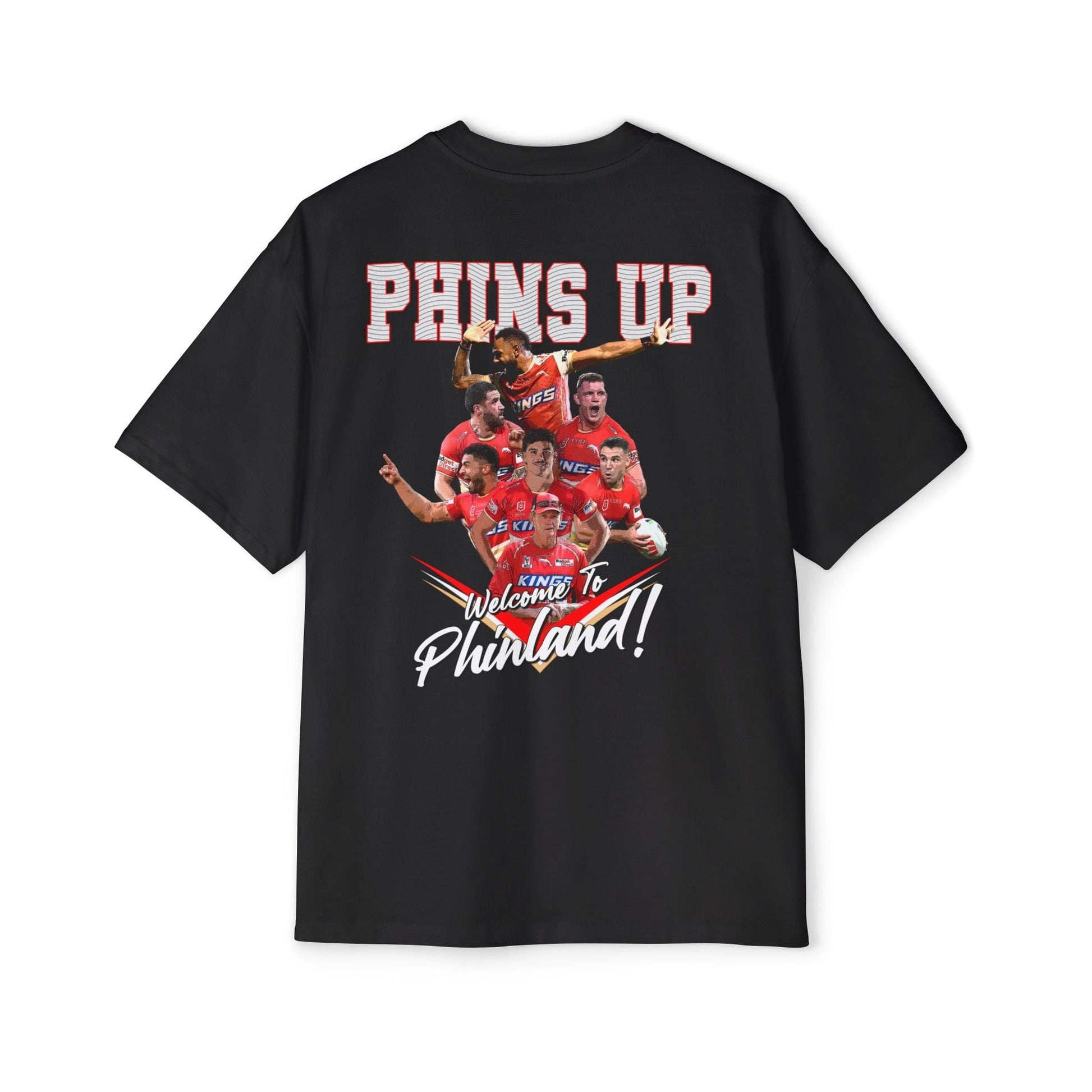 Phinland Oversized Tee Graphic Tees Australia Graphic T-Shirt Australia -  Cool Graphic T-Shirts Online -  Phinland Oversized Tee | Dolphins NRL T-Shirts Australia