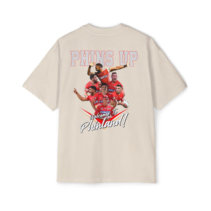 Phinland Oversized Tee Graphic Tees Australia Graphic T-Shirt Australia -  Cool Graphic T-Shirts Online -  Phinland Oversized Tee | Dolphins NRL T-Shirts Australia