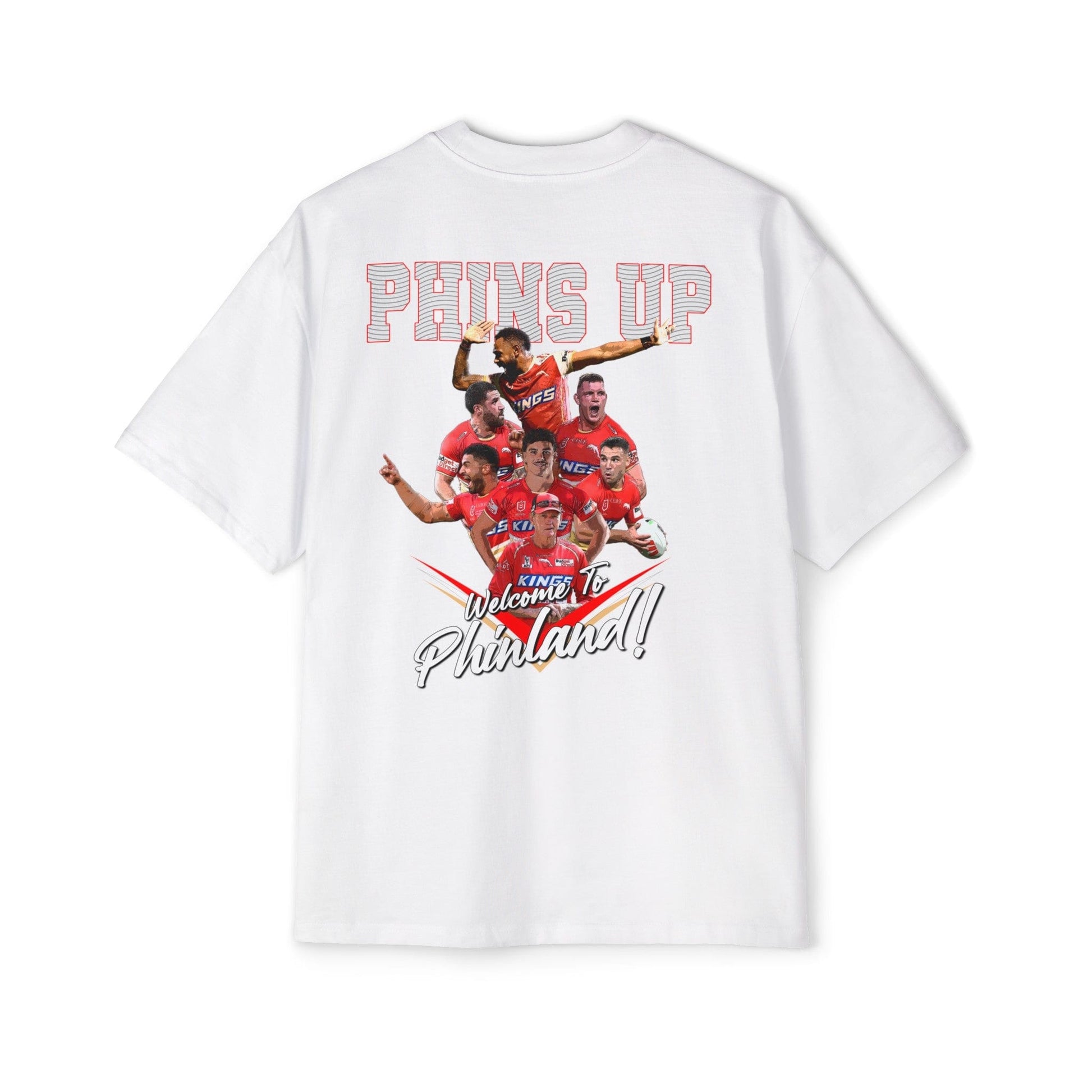 Phinland Oversized Tee Graphic Tees Australia Graphic T-Shirt Australia -  Cool Graphic T-Shirts Online -  Phinland Oversized Tee | Dolphins NRL T-Shirts Australia