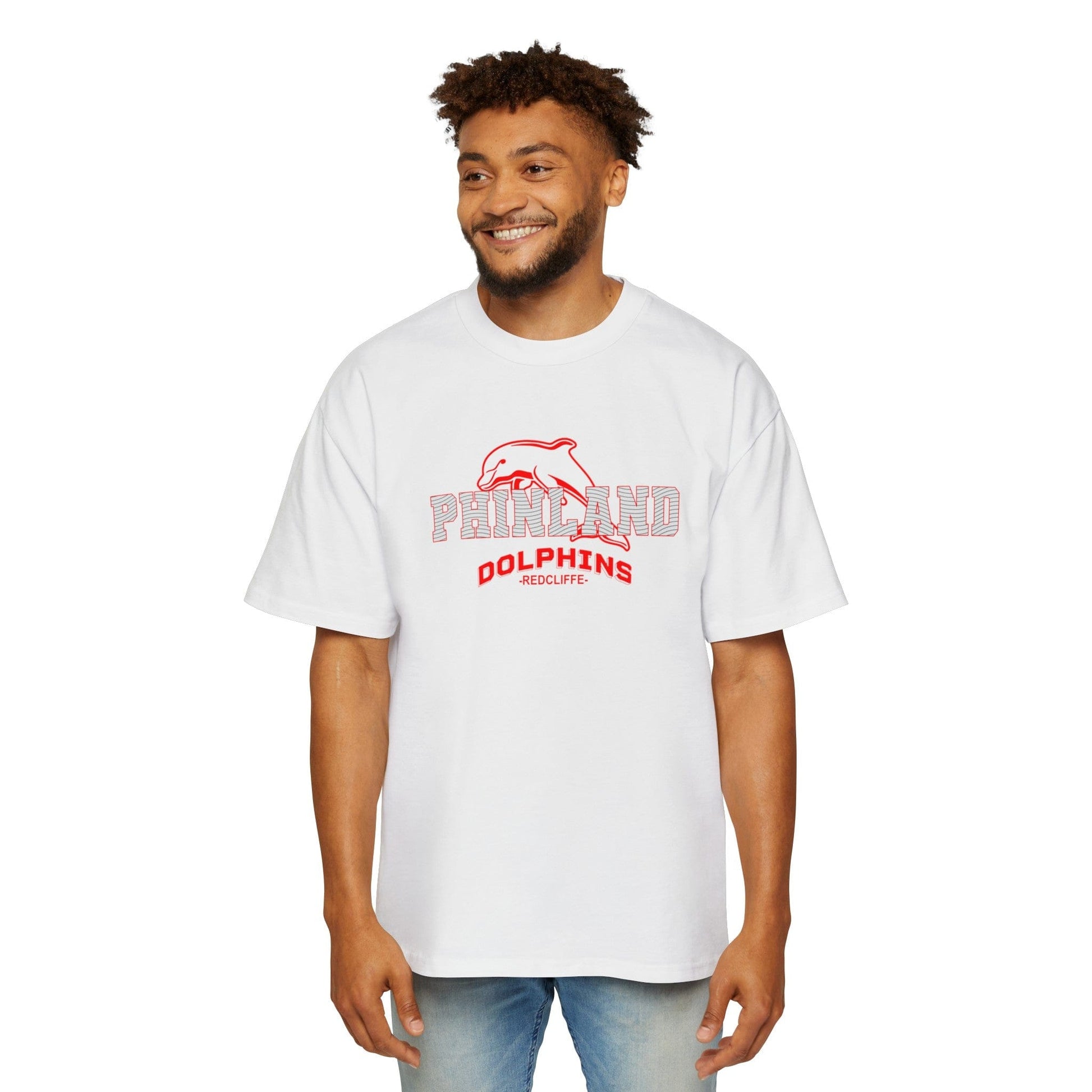 Phinland Oversized Tee Graphic Tees Australia Graphic T-Shirt Australia -  Cool Graphic T-Shirts Online -  Phinland Oversized Tee | Dolphins NRL T-Shirts Australia