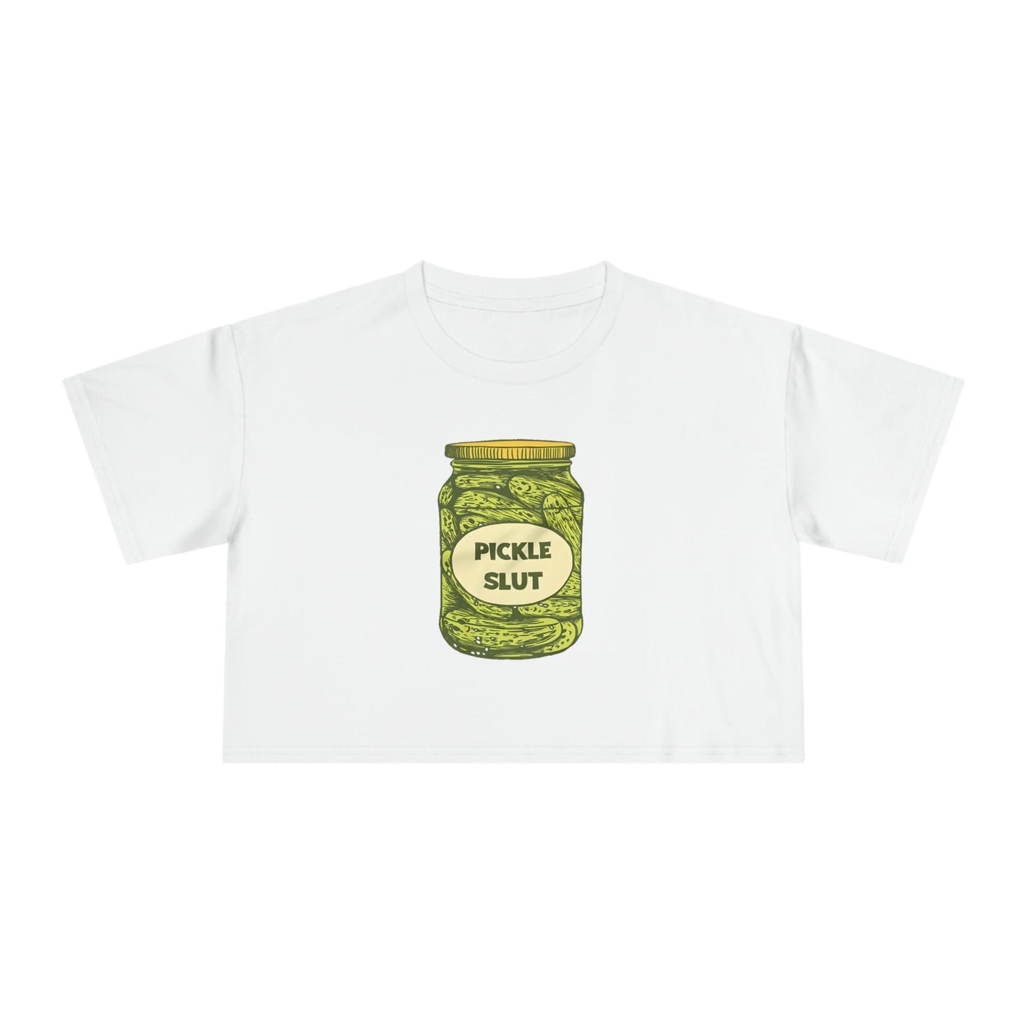 Pickle Slut Crop Tee Graphic Tees Australia Graphic T-Shirt Australia -  Cool Graphic T-Shirts Online - 