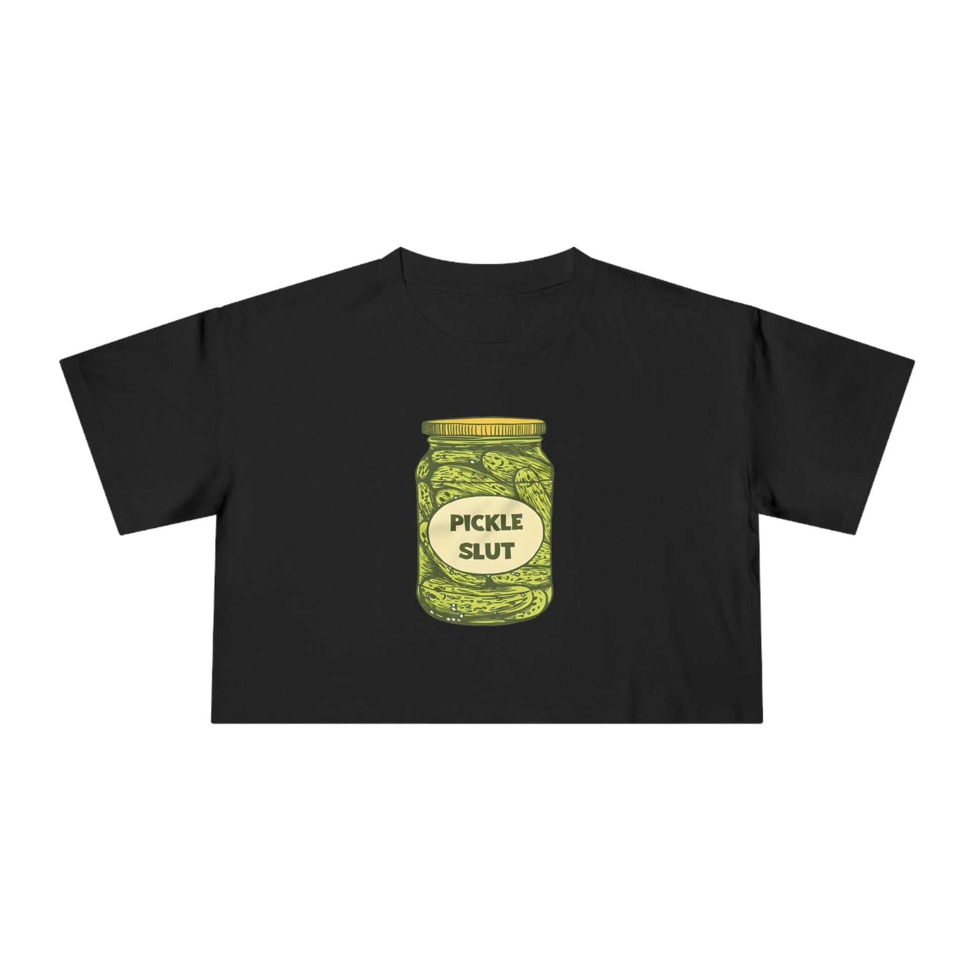 Pickle Slut Crop Tee Graphic Tees Australia Graphic T-Shirt Australia -  Cool Graphic T-Shirts Online - 