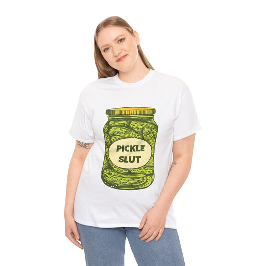 Pickle Slut Graphic Tee Graphic Tees Australia White / S Graphic T-Shirt Australia -  Cool Graphic T-Shirts Online -  Pickle Slut T-Shirt | Funny Graphic T-Shirt Australia