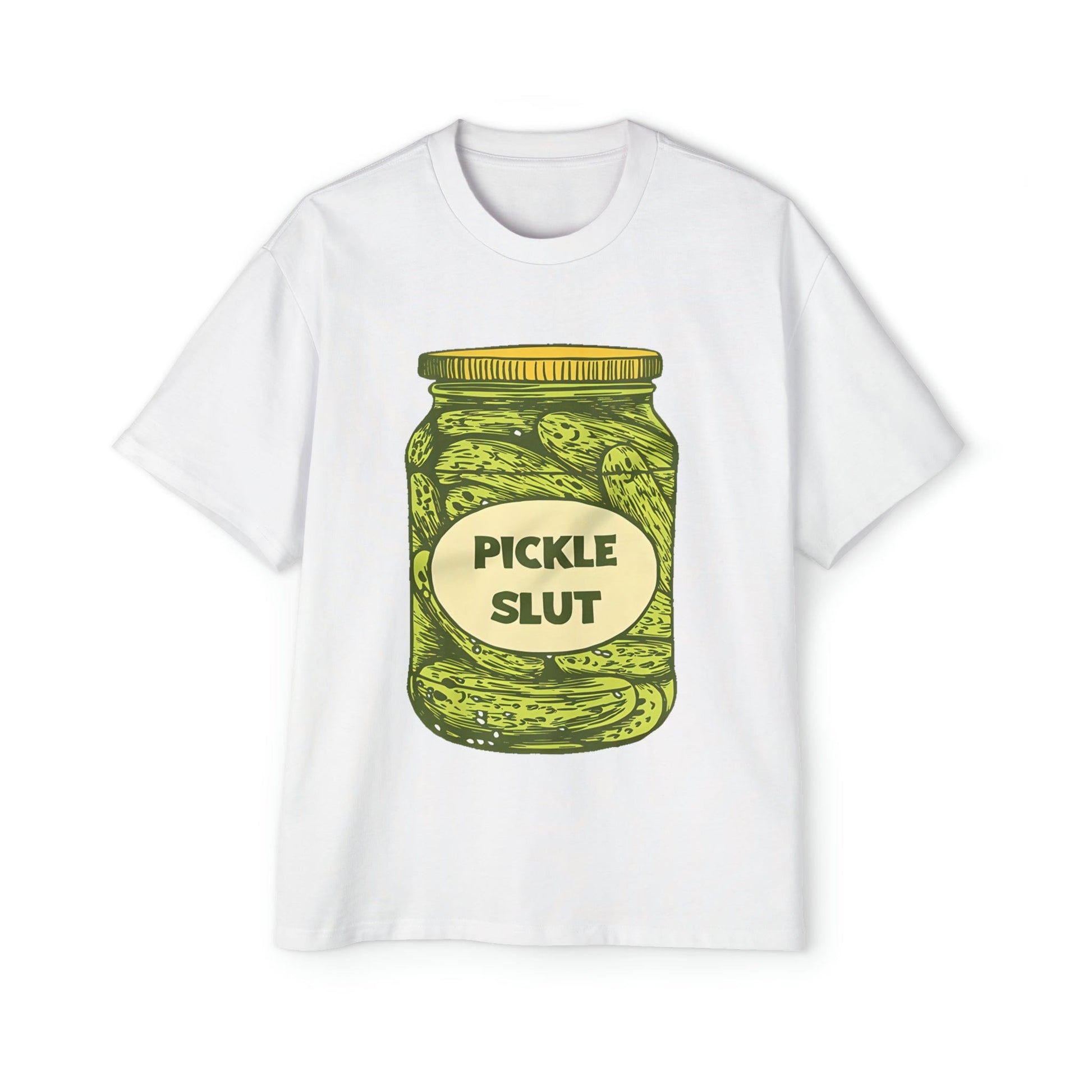 Pickle Slut Oversized Tee Graphic Tees Australia White / S Graphic T-Shirt Australia -  Cool Graphic T-Shirts Online -  Pickle Slut Oversized Tee | Funny Oversized T-Shirt Australia