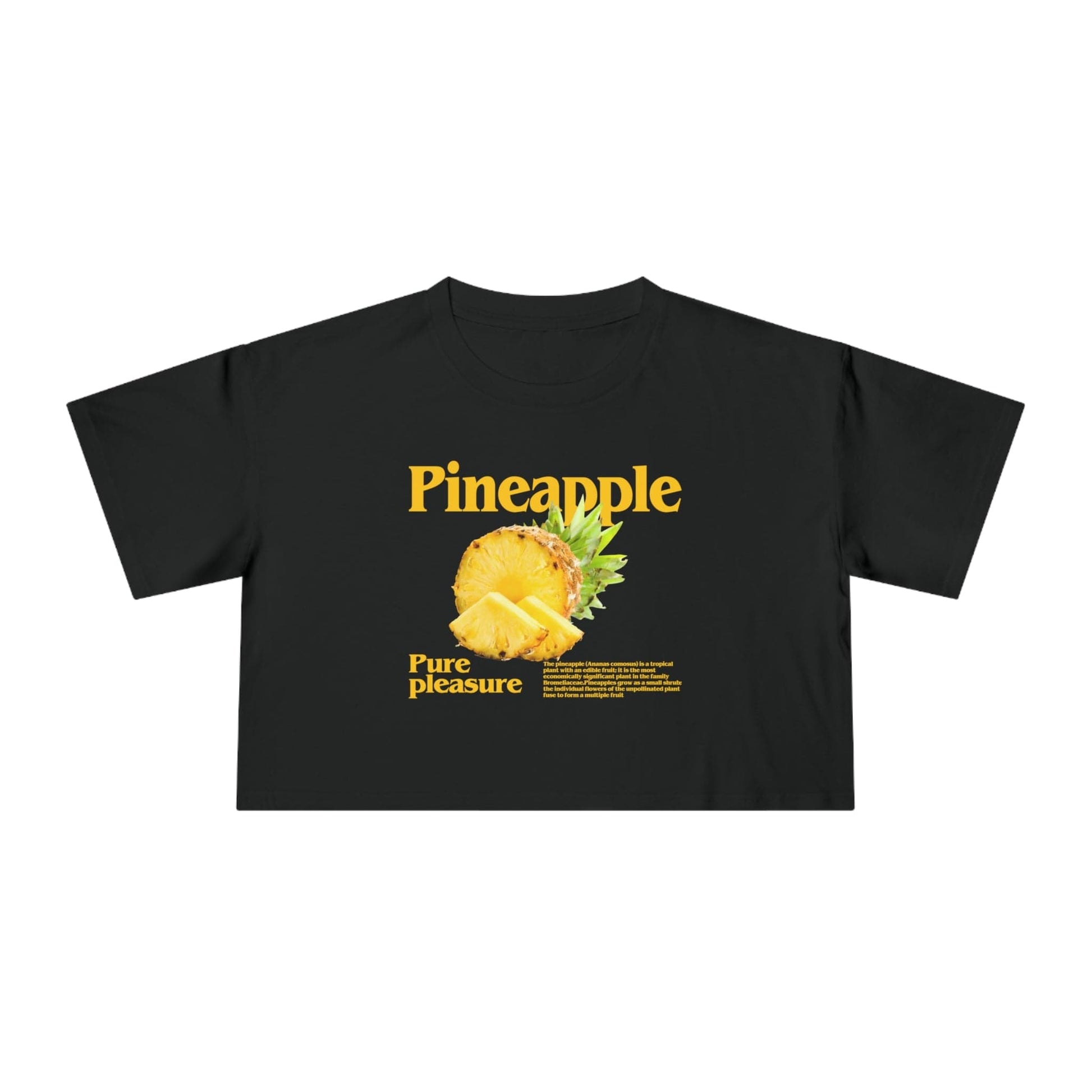 Pineapple Pure Pleasure Crop Tee Graphic Tees Australia Graphic T-Shirt Australia -  Cool Graphic T-Shirts Online -  Pineapple Pure Pleasure Crop Tee | Womens Graphic Tee