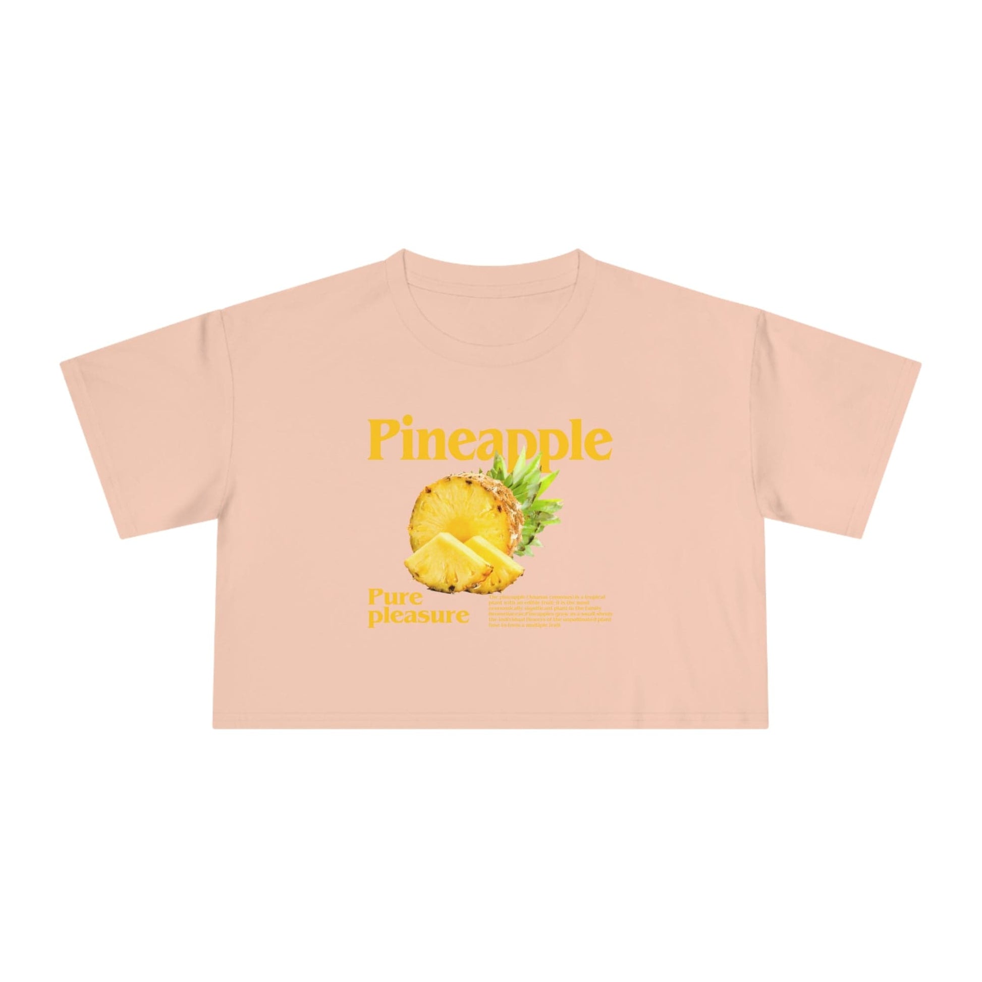 Pineapple Pure Pleasure Crop Tee Graphic Tees Australia Graphic T-Shirt Australia -  Cool Graphic T-Shirts Online -  Pineapple Pure Pleasure Crop Tee | Womens Graphic Tee