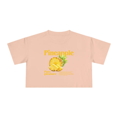 Pineapple Pure Pleasure Crop Tee Graphic Tees Australia Graphic T-Shirt Australia -  Cool Graphic T-Shirts Online -  Pineapple Pure Pleasure Crop Tee | Womens Graphic Tee