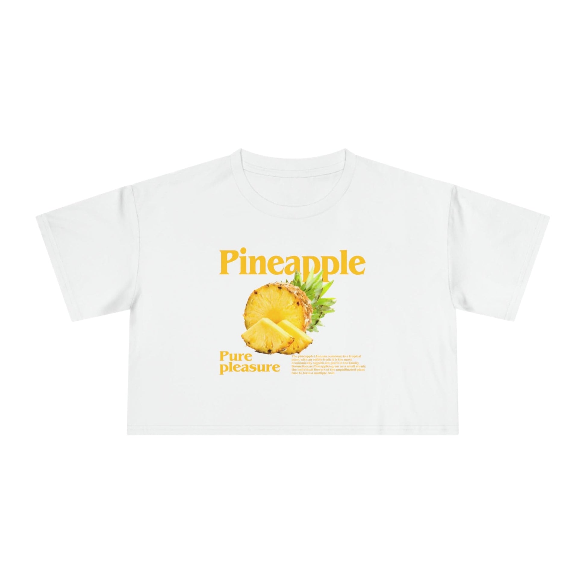 Pineapple Pure Pleasure Crop Tee Graphic Tees Australia Graphic T-Shirt Australia -  Cool Graphic T-Shirts Online -  Pineapple Pure Pleasure Crop Tee | Womens Graphic Tee