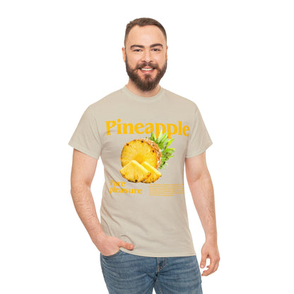 Pineapple Pure Pleasure Graphic Tee Graphic Tees Australia Sand / S Graphic T-Shirt Australia -  Cool Graphic T-Shirts Online -  Pineapple Pure Pleasure T-Shirt | Funny Graphic Tees Australia