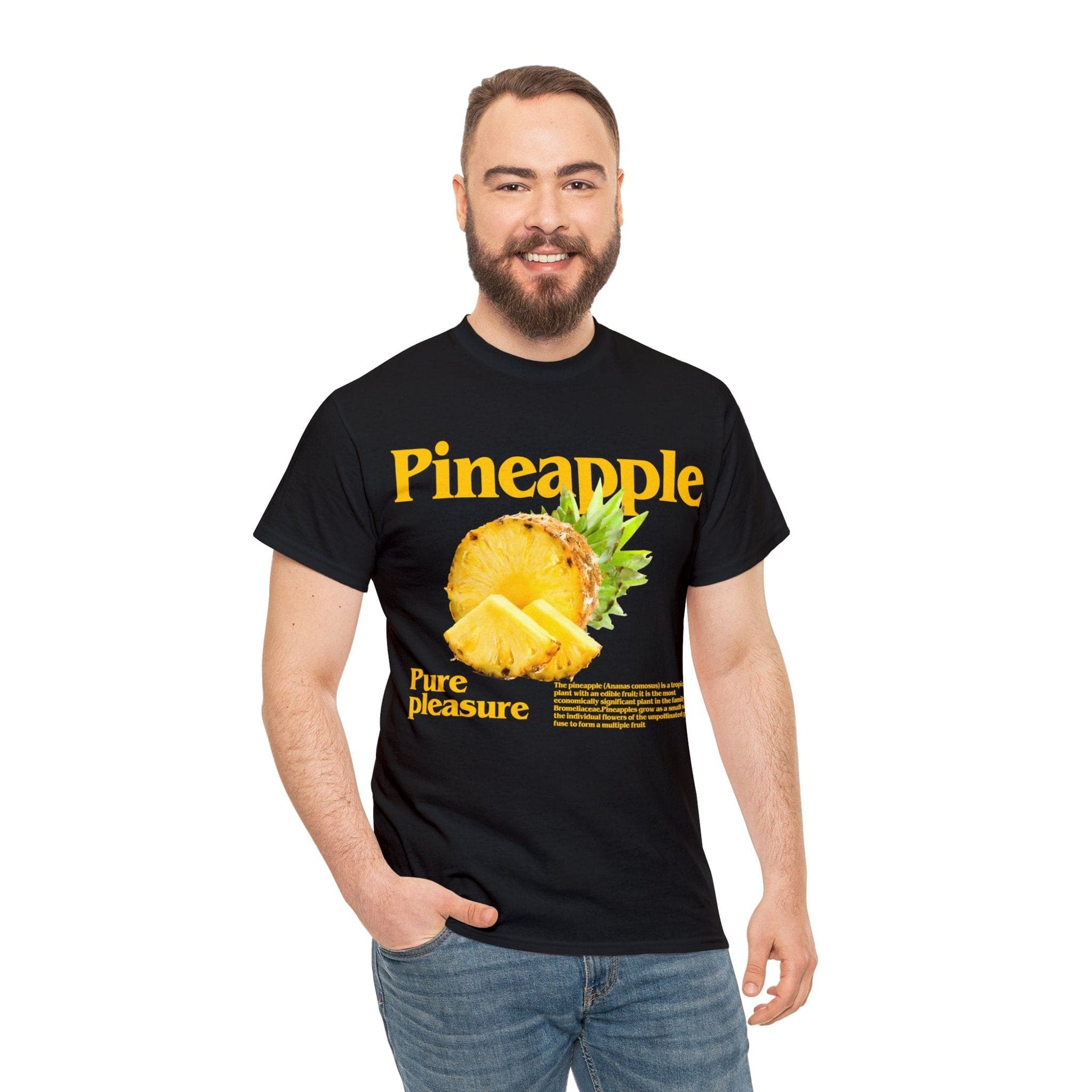 Pineapple Pure Pleasure Graphic Tee Graphic Tees Australia Black / S Graphic T-Shirt Australia -  Cool Graphic T-Shirts Online -  Pineapple Pure Pleasure T-Shirt | Funny Graphic Tees Australia