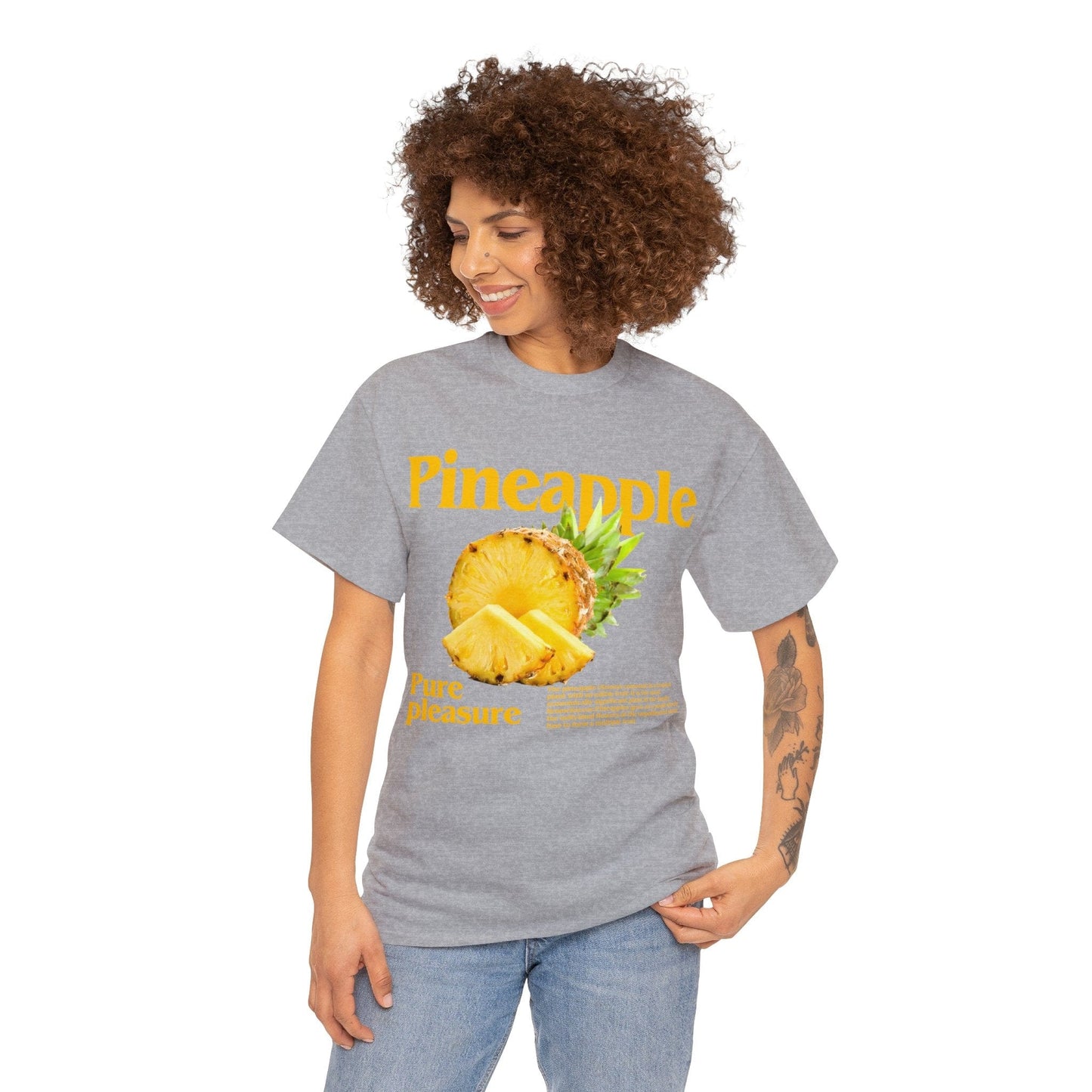 Pineapple Pure Pleasure Graphic Tee Graphic Tees Australia Graphic T-Shirt Australia -  Cool Graphic T-Shirts Online -  Pineapple Pure Pleasure T-Shirt | Funny Graphic Tees Australia