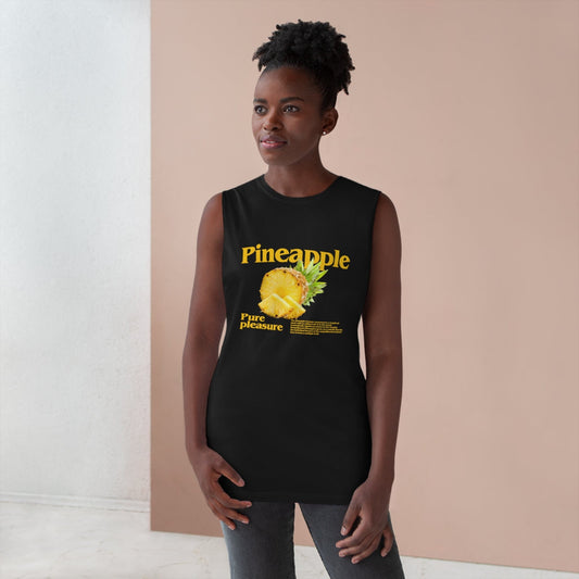 Pineapple Pure Pleasure Tank Top Graphic Tees Australia Black / XS Graphic T-Shirt Australia -  Cool Graphic T-Shirts Online -  Pineapple Pure Pleasure Tank Top | Cool Tank Tops Online Australia