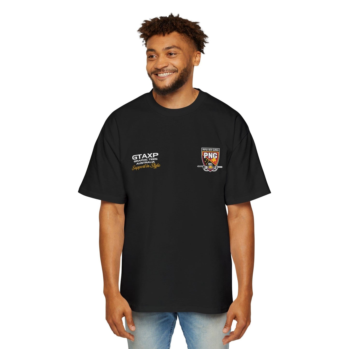 PNG Kumuls World Cup Oversized Tee Graphic Tees Australia Graphic T-Shirt Australia -  Cool Graphic T-Shirts Online -  PNG Kumuls World Cup Oversized Tee | PNG Rugby LEague T-Shirt