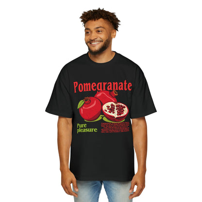 Pomegranate Oversized Tee Graphic Tees Australia Black / S Graphic T-Shirt Australia -  Cool Graphic T-Shirts Online -  Pomegranate Oversized Tee | Fruit Graphic Tees