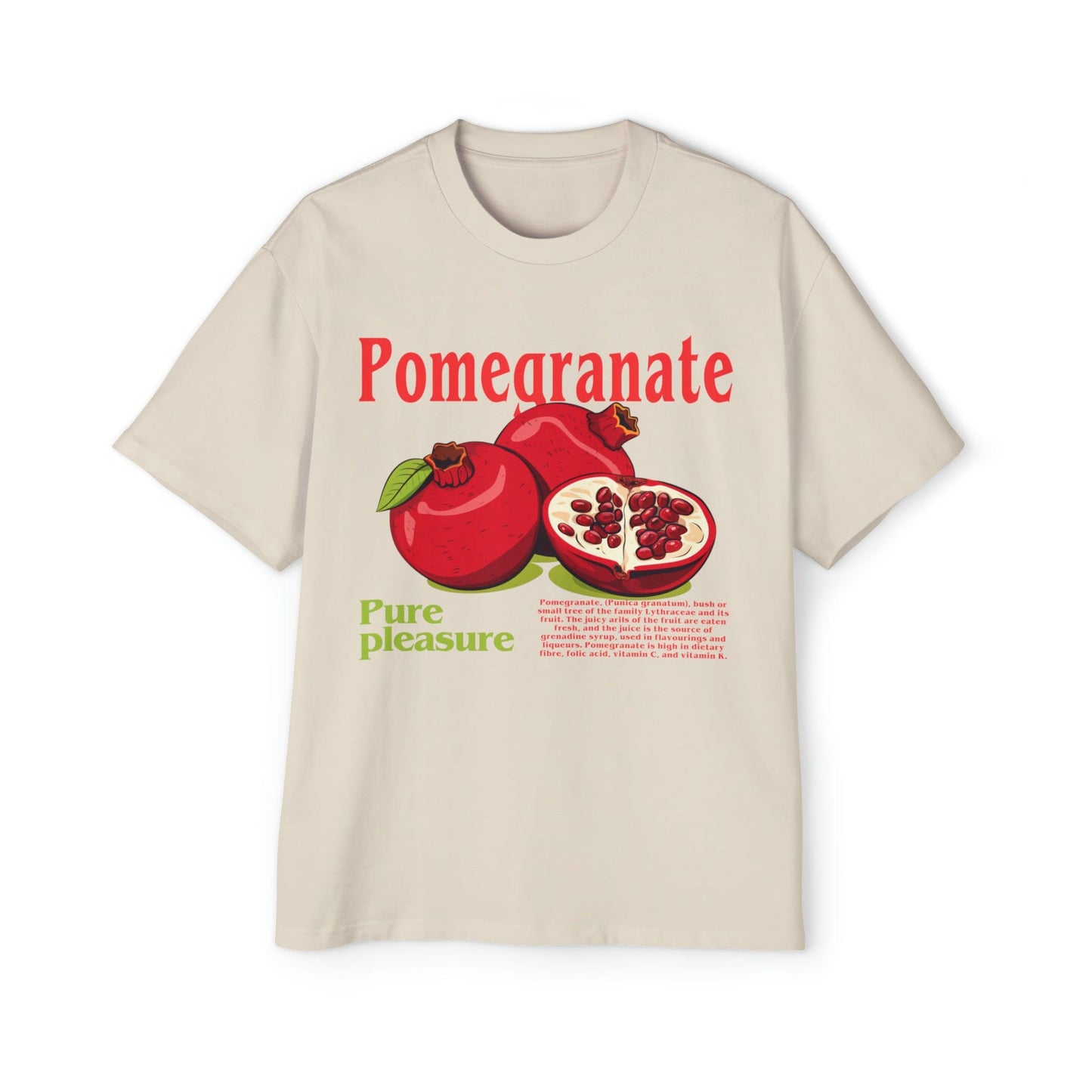 Pomegranate Oversized Tee Graphic Tees Australia Graphic T-Shirt Australia -  Cool Graphic T-Shirts Online -  Pomegranate Oversized Tee | Fruit Graphic Tees