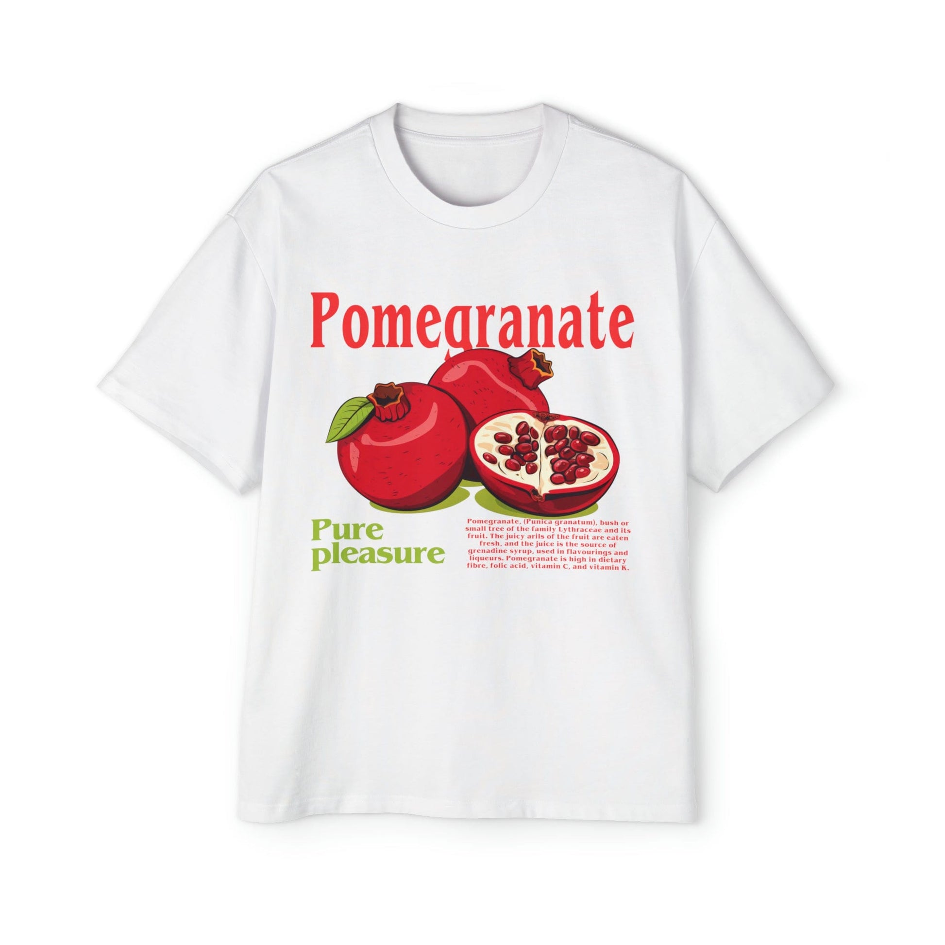 Pomegranate Oversized Tee Graphic Tees Australia Graphic T-Shirt Australia -  Cool Graphic T-Shirts Online -  Pomegranate Oversized Tee | Fruit Graphic Tees