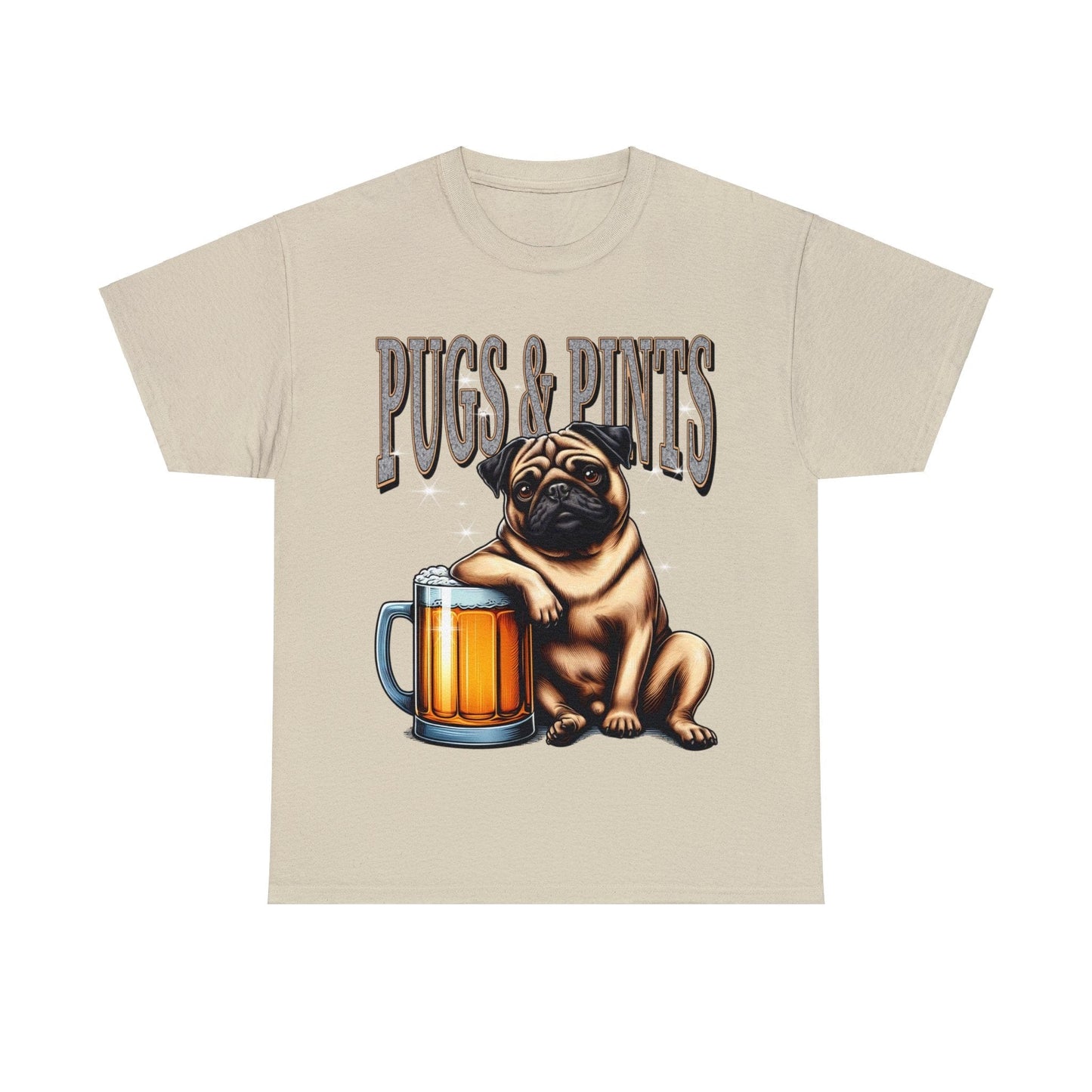 Pugs And Pints Graphic Tee Graphic Tees Australia Graphic T-Shirt Australia -  Cool Graphic T-Shirts Online -  Pugs And Pints T-Shirt | Frothies T-Shirt Australia