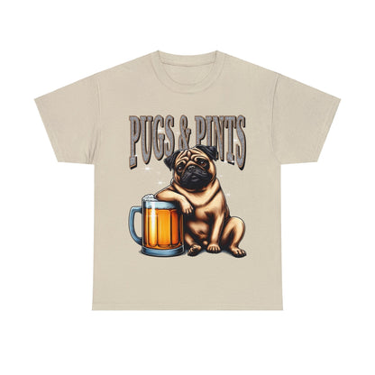 Pugs And Pints Graphic Tee Graphic Tees Australia Graphic T-Shirt Australia -  Cool Graphic T-Shirts Online -  Pugs And Pints T-Shirt | Frothies T-Shirt Australia