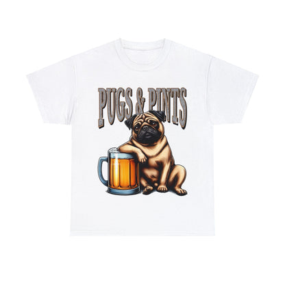 Pugs And Pints Graphic Tee Graphic Tees Australia Graphic T-Shirt Australia -  Cool Graphic T-Shirts Online -  Pugs And Pints T-Shirt | Frothies T-Shirt Australia