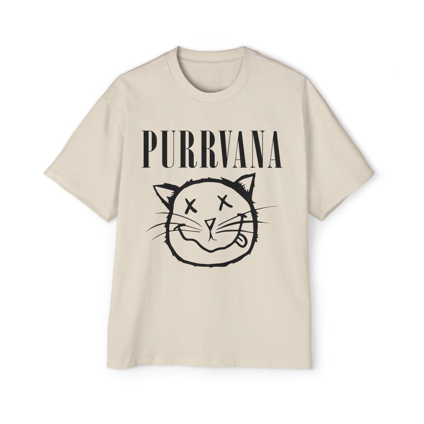 Purrvana Oversized Tee Graphic Tees Australia Graphic T-Shirt Australia -  Cool Graphic T-Shirts Online -  Purrvana Oversized Tee | Funny Graphic T-Shirts Australia