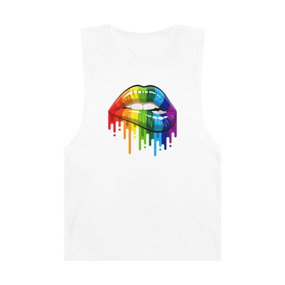 Rainbow Pride Lips Tank Top Graphic Tees Australia Graphic T-Shirt Australia -  Cool Graphic T-Shirts Online -  Rainbow Pride Lips Tank Top | Pride Tank Tops & Singlets Australia