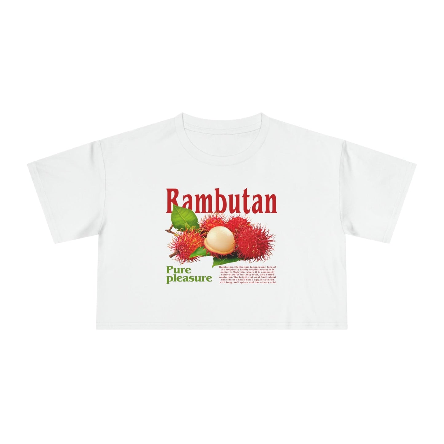 Rambutan Crop Tee Graphic Tees Australia Graphic T-Shirt Australia -  Cool Graphic T-Shirts Online -  Rambutan Crop Tee | Graphic T-Shirts For Women Australia