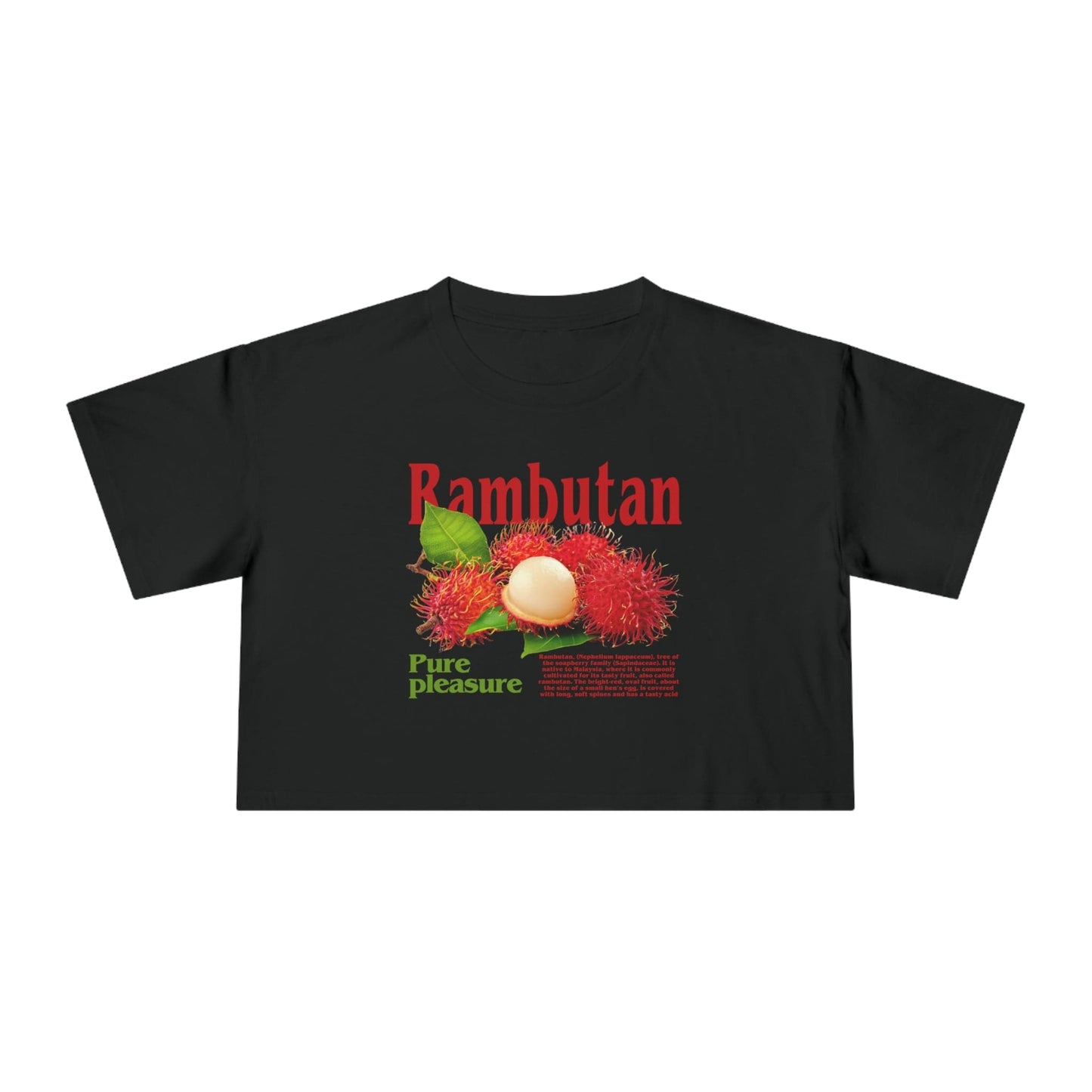 Rambutan Crop Tee Graphic Tees Australia Graphic T-Shirt Australia -  Cool Graphic T-Shirts Online -  Rambutan Crop Tee | Graphic T-Shirts For Women Australia