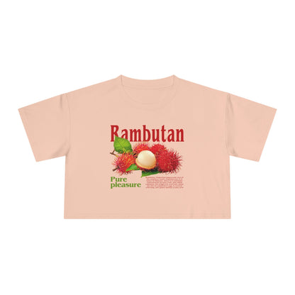 Rambutan Crop Tee Graphic Tees Australia Graphic T-Shirt Australia -  Cool Graphic T-Shirts Online -  Rambutan Crop Tee | Graphic T-Shirts For Women Australia