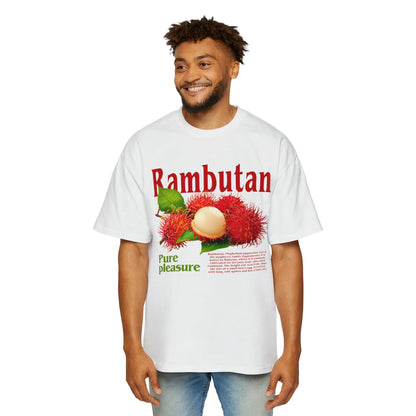 Rambutan Oversized Tee Graphic Tees Australia White / S Graphic T-Shirt Australia -  Cool Graphic T-Shirts Online -  Rambutan Oversized Tee | Vintage Oversized T-Shirts Australia