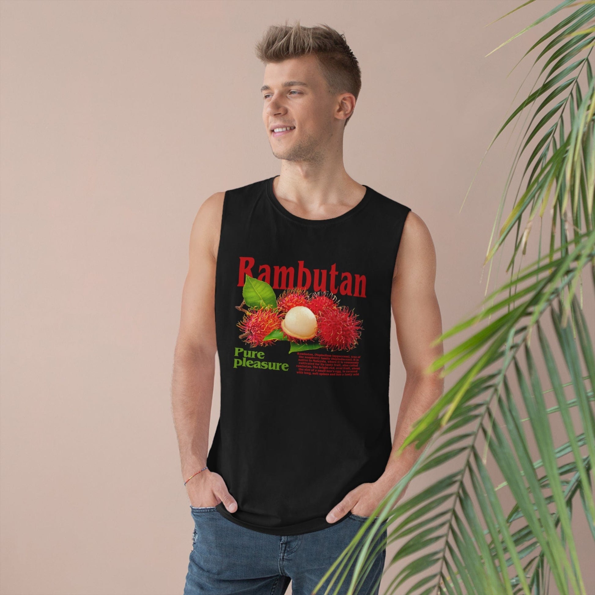 Rambutan Tank Top Graphic Tees Australia Black / XS Graphic T-Shirt Australia -  Cool Graphic T-Shirts Online -  Rambutan Tank Top | Cool Tank Tops Online Australia