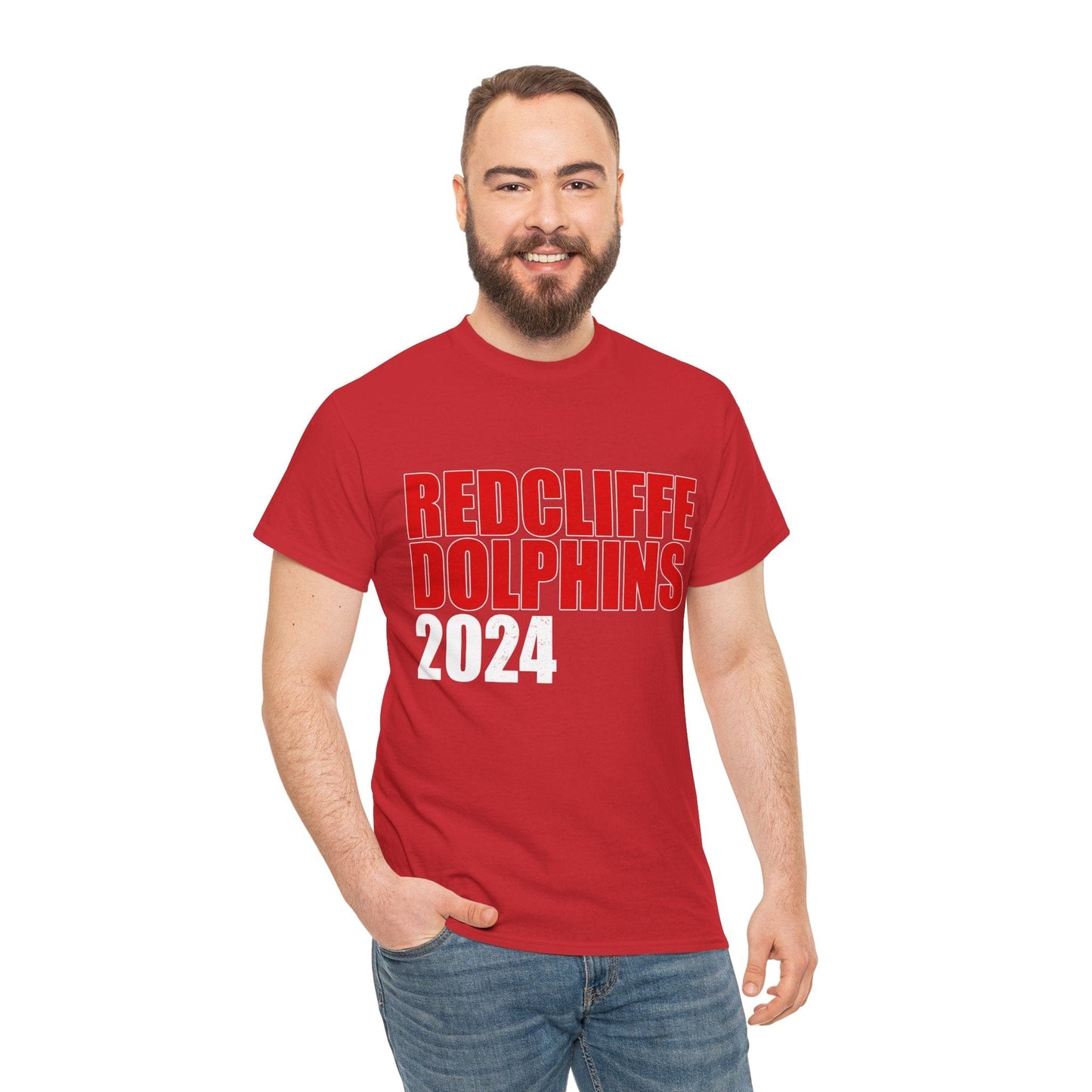 Redcliffe Dolphins 2024 TShirt Printify Red / S Graphic T-Shirt Australia -  Cool Graphic T-Shirts Online - 