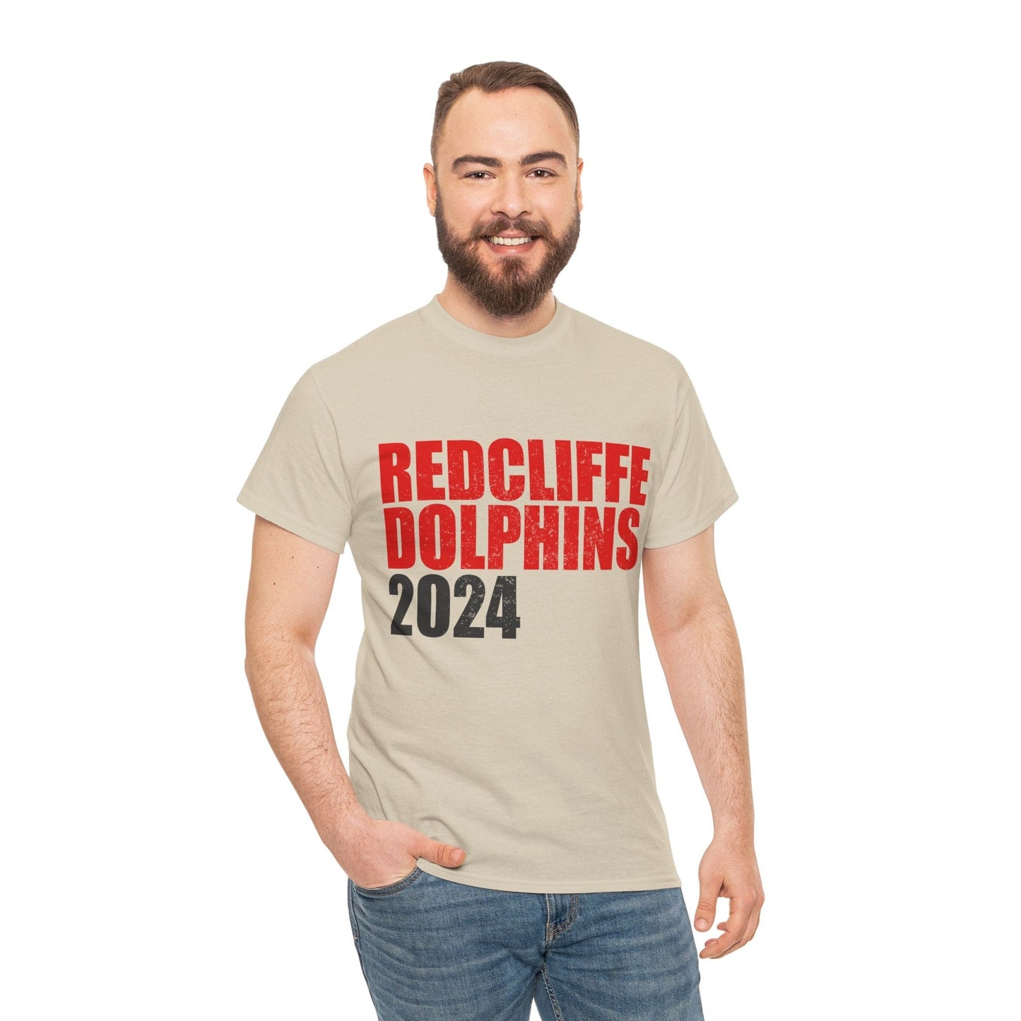 Redcliffe Dolphins 2024 TShirt Printify Sand / S Graphic T-Shirt Australia -  Cool Graphic T-Shirts Online - 