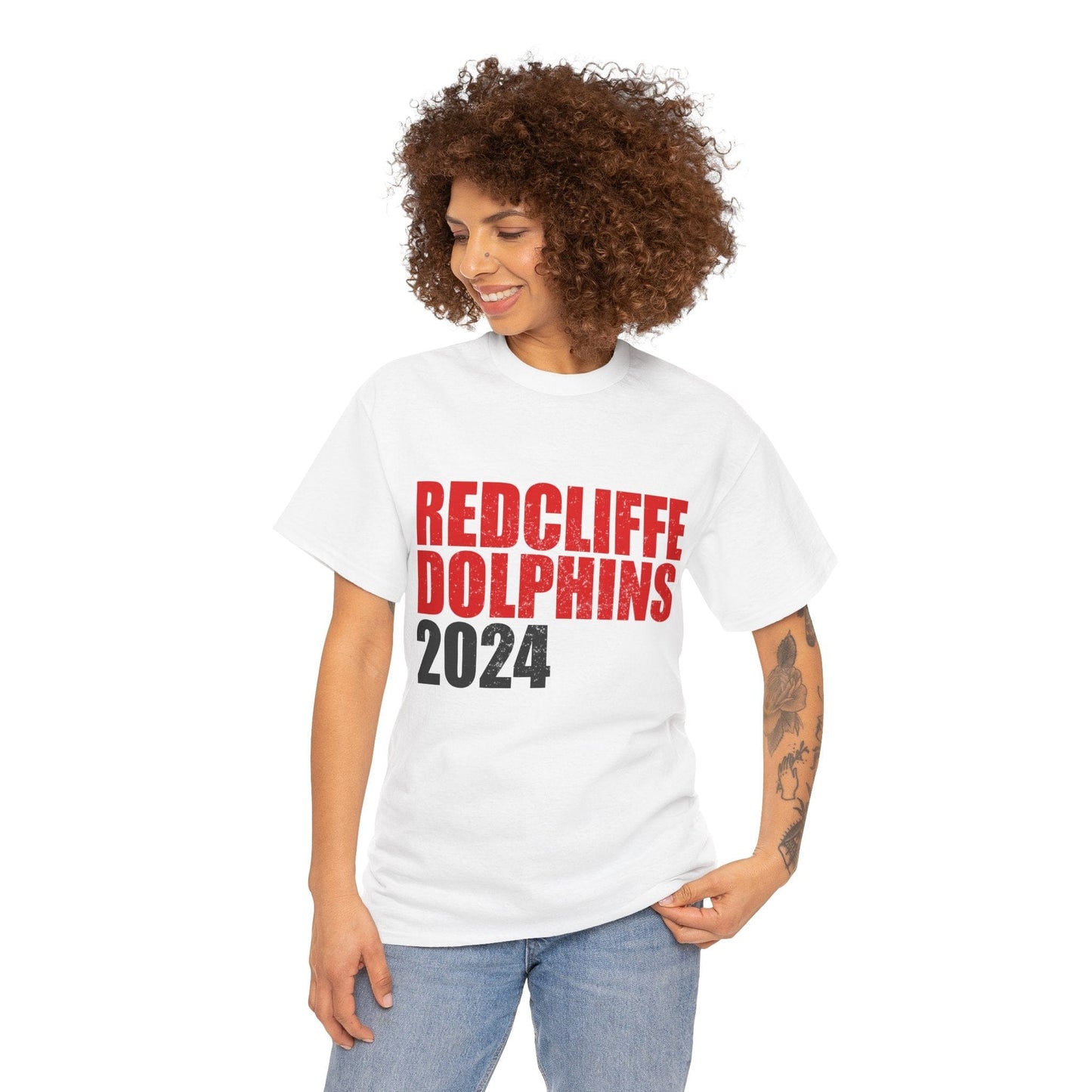 Redcliffe Dolphins 2024 TShirt Printify Graphic T-Shirt Australia -  Cool Graphic T-Shirts Online - 