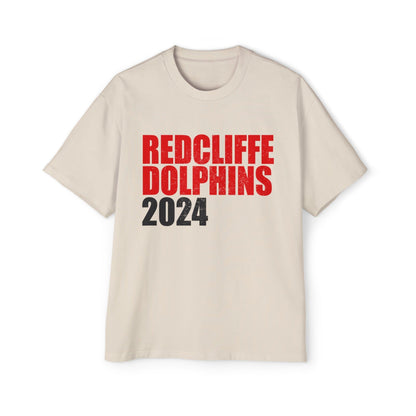 Redcliffe Dolphins 2024 Oversized Tee Printify Graphic T-Shirt Australia -  Cool Graphic T-Shirts Online - 