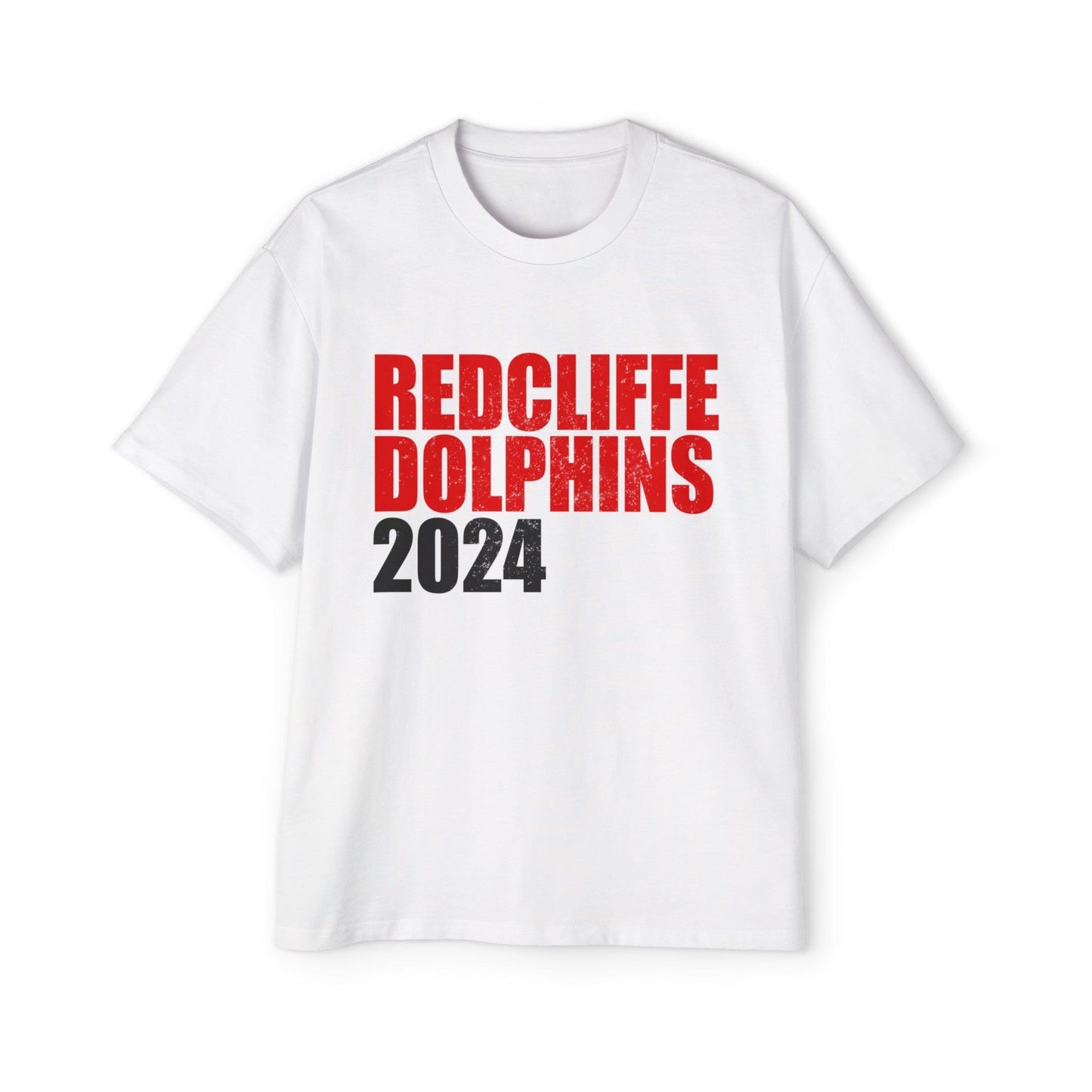 Redcliffe Dolphins 2024 Oversized Tee Printify Graphic T-Shirt Australia -  Cool Graphic T-Shirts Online - 